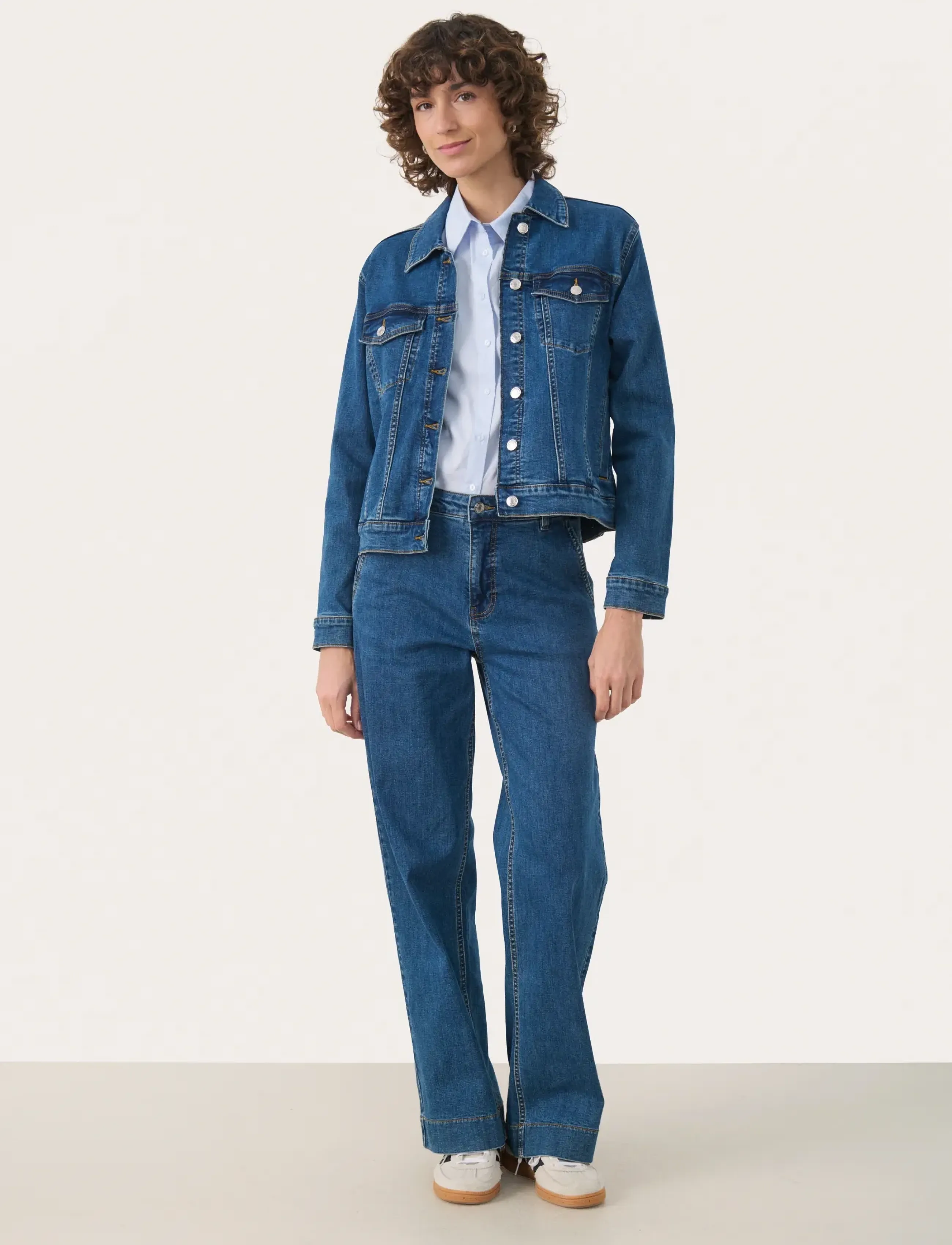 Part Two - NicholiaPW JA - denimjakker - medium dark blue denim - 3