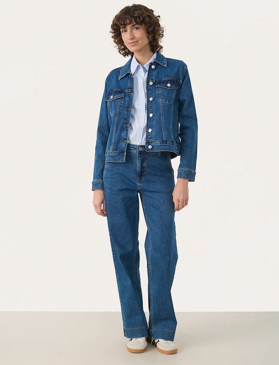 Part Two - NicholiaPW JA - denimjakker - medium dark blue denim - 3