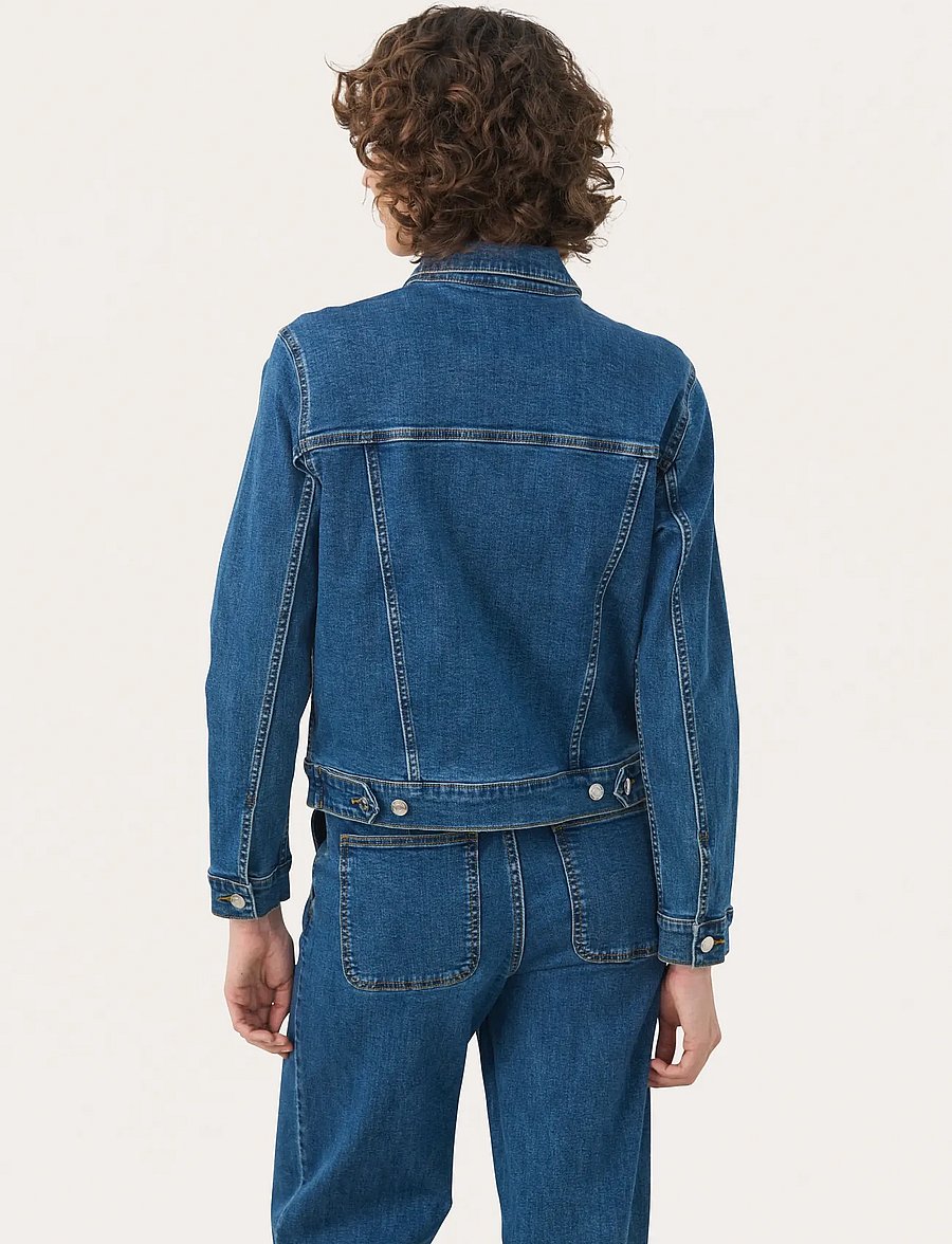Part Two - NicholiaPW JA - denimjakker - medium dark blue denim - 4