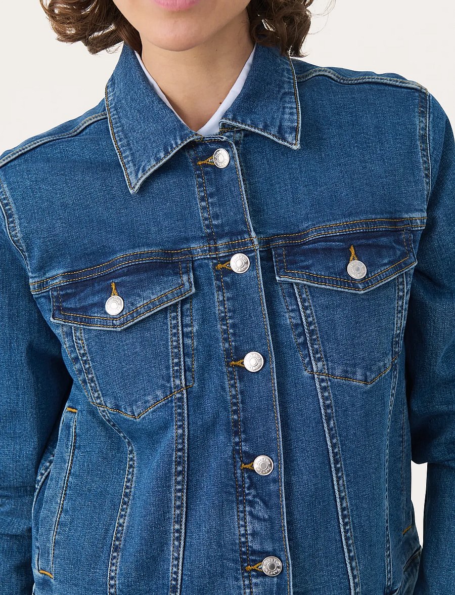 Part Two - NicholiaPW JA - denimjakker - medium dark blue denim - 5