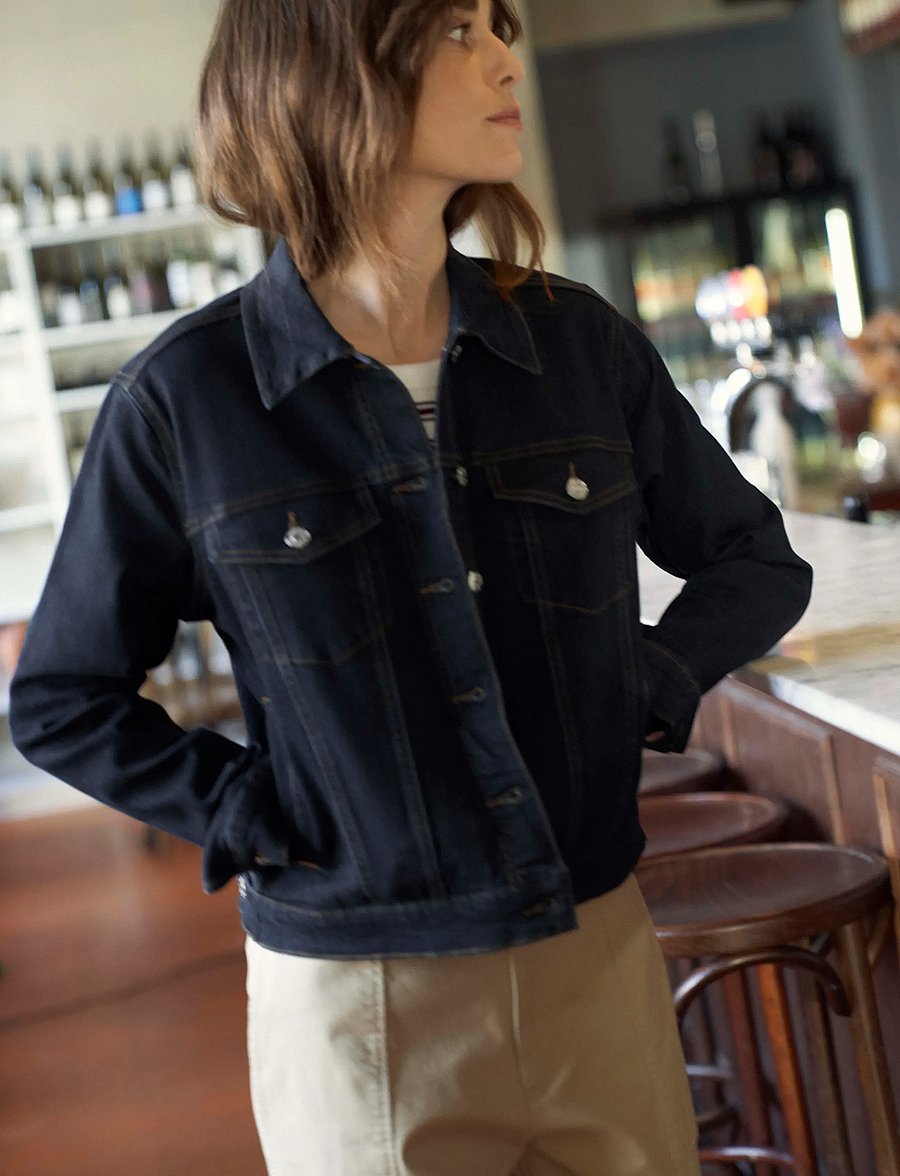 Part Two - NicholiaPW JA - denimjakker - rinse blue denim - 0