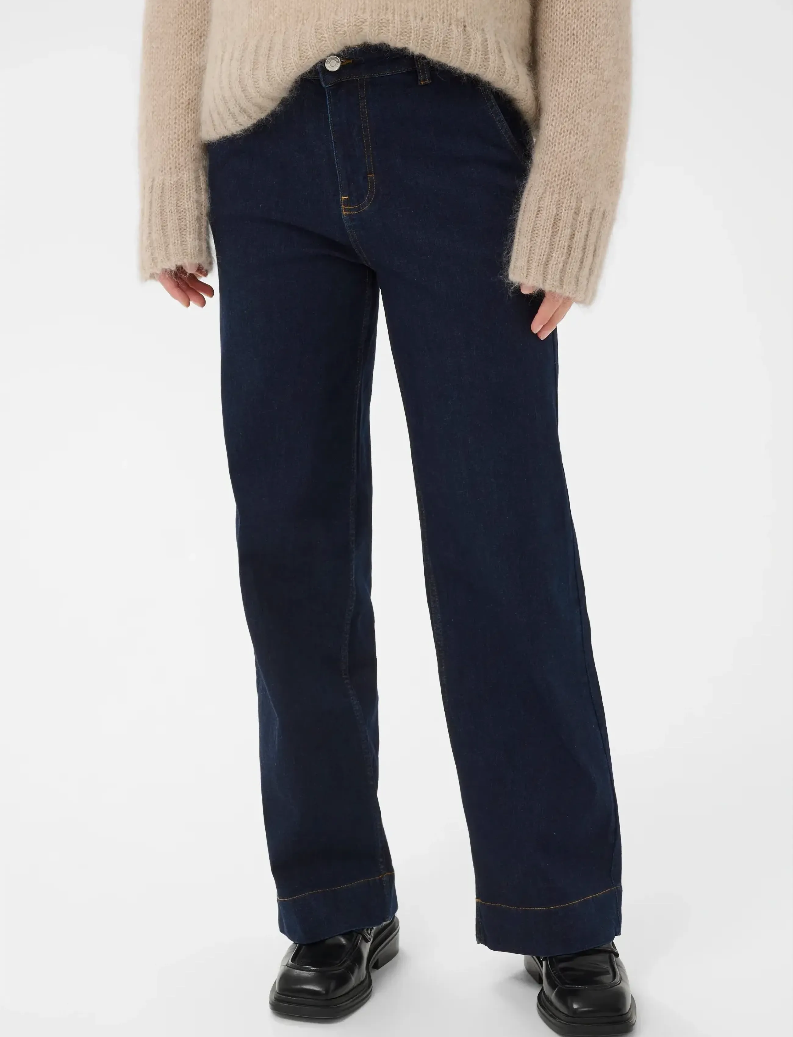 Part Two - BarbaPW JE - džinsa bikses ar taisnām starām - rinse blue denim - 0