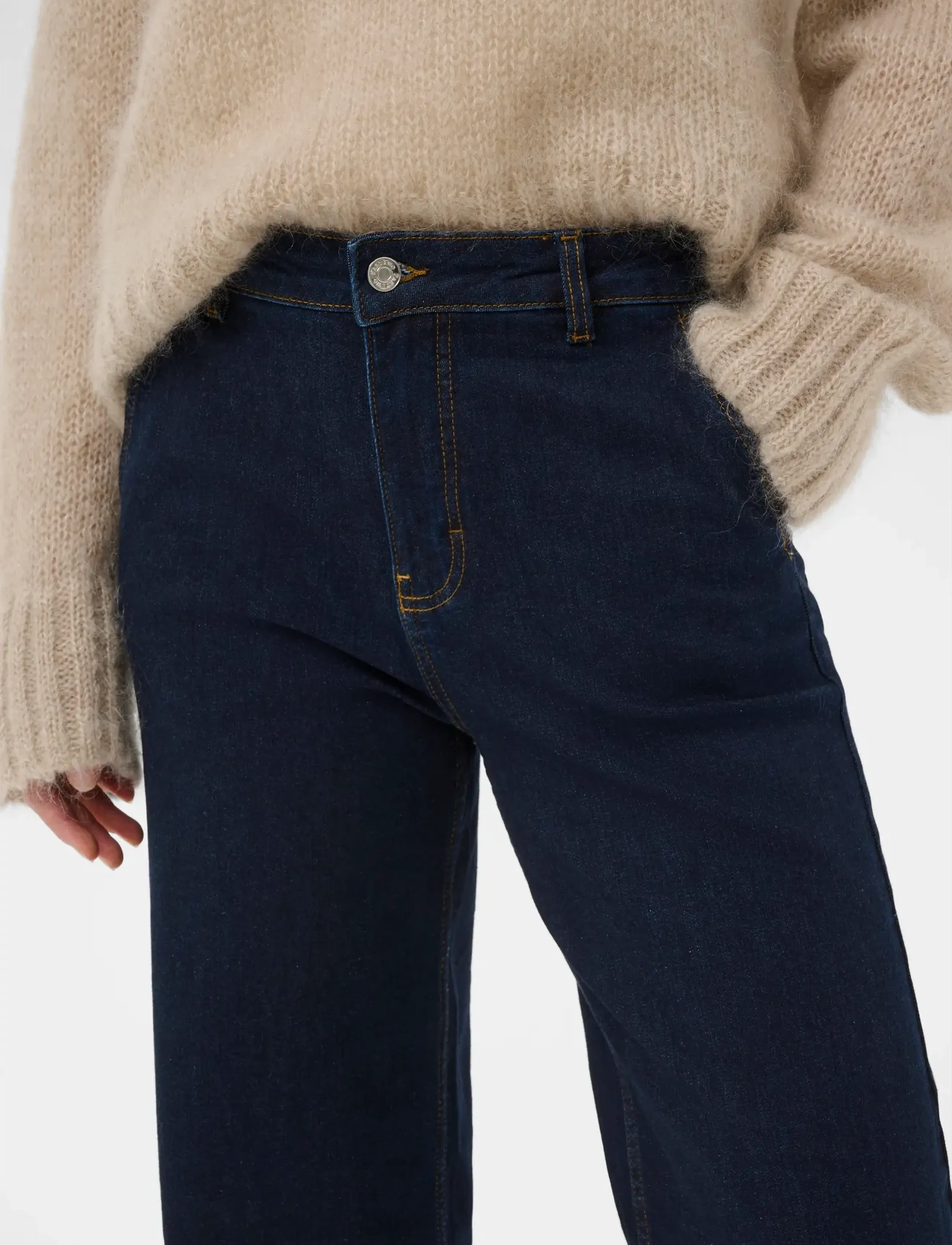 Part Two - BarbaPW JE - džinsa bikses ar taisnām starām - rinse blue denim - 5