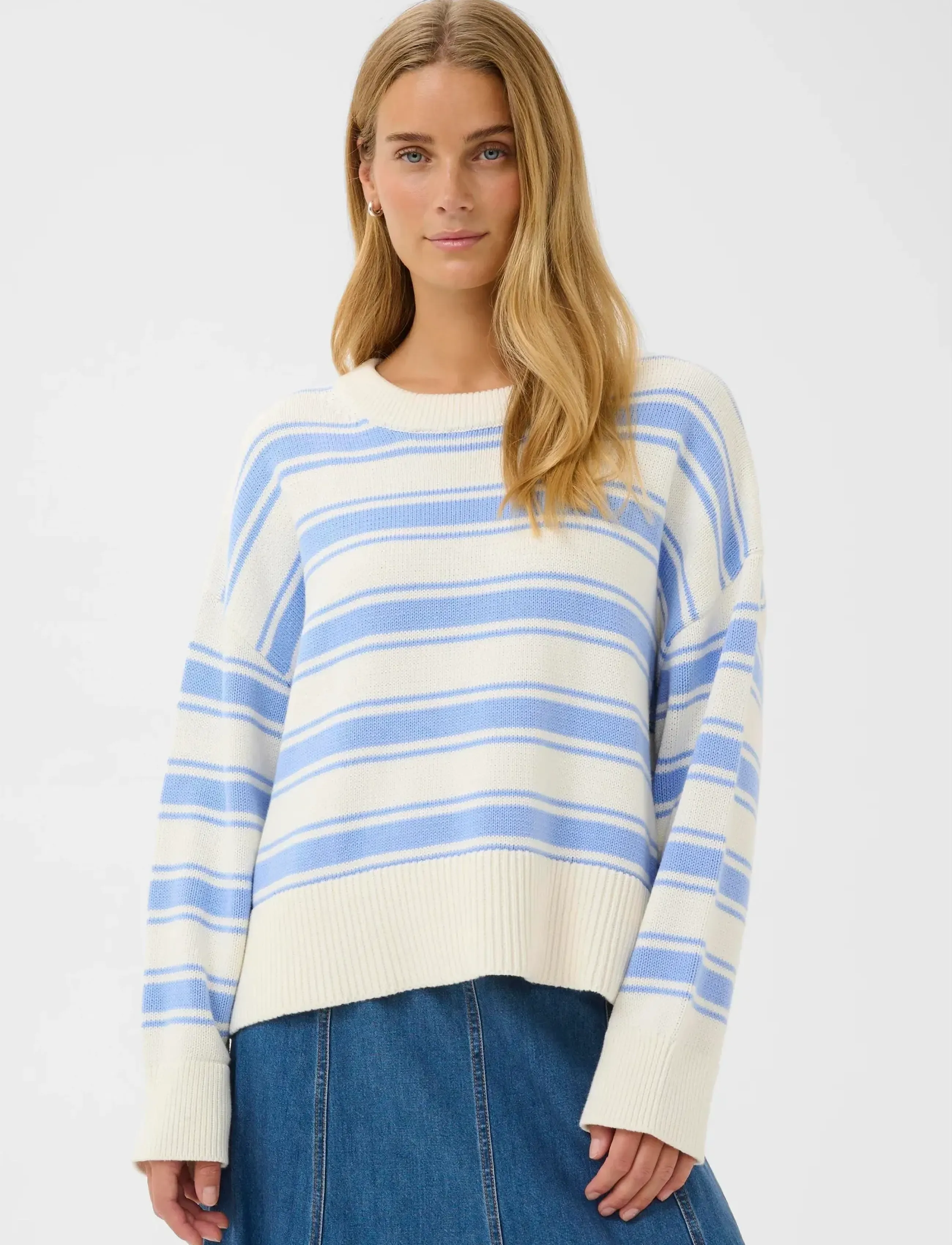 Part Two SerafinePW PU - Riided - HYDRANGEA TRIO STRIPE / blue