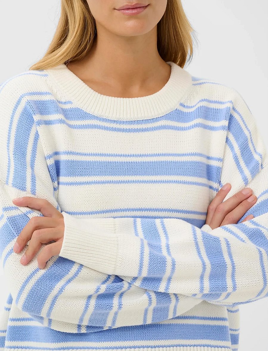 Part Two - SerafinePW PU - striktrøjer - hydrangea trio stripe - 5
