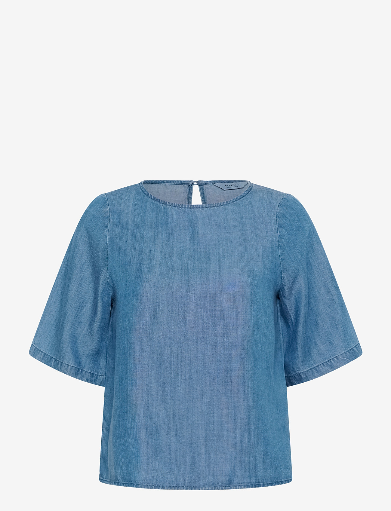 Part Two - MiekePW BL - kortærmede bluser - medium blue denim - 0