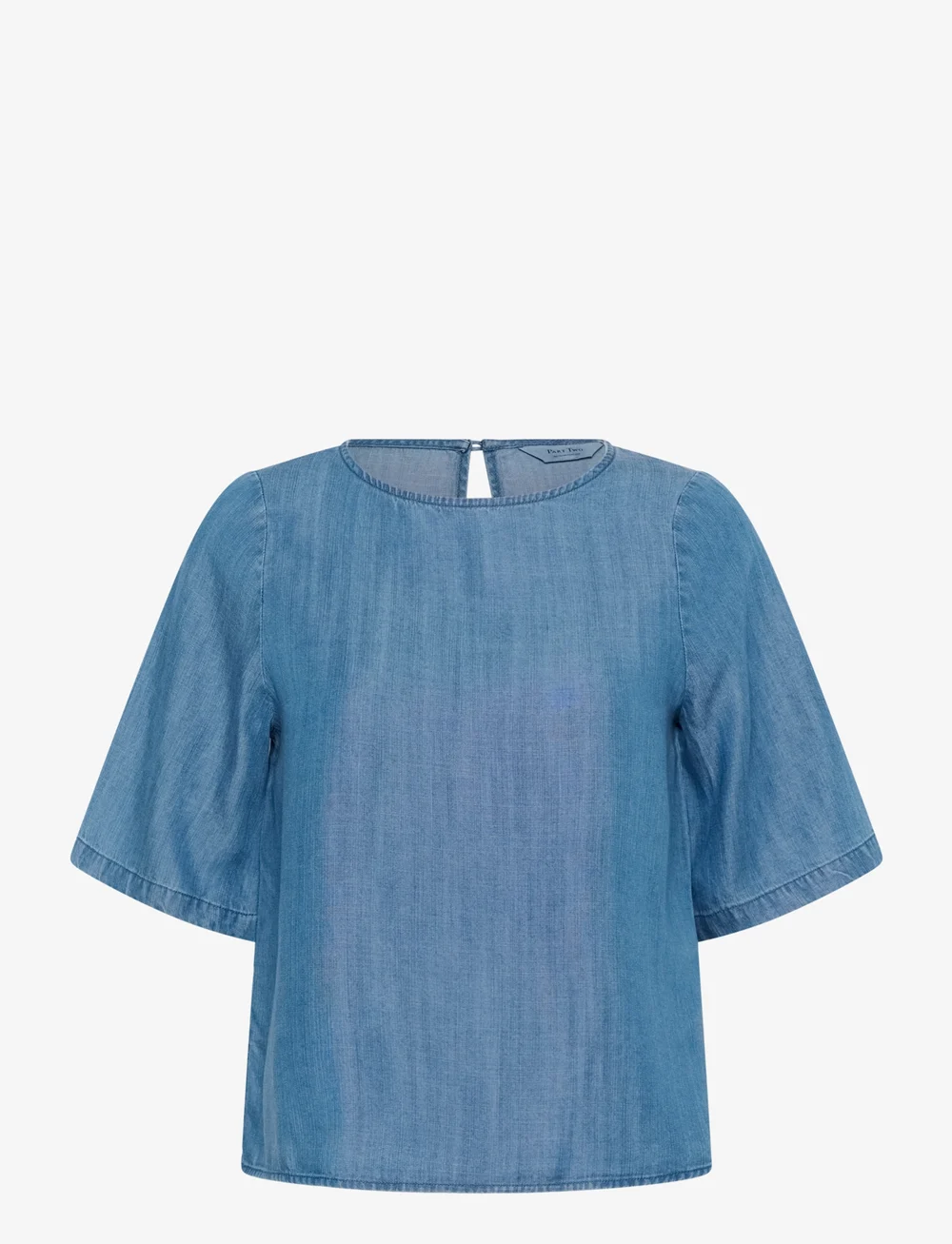 Part Two - MiekePW BL - kortärmade blusar - medium blue denim - 1