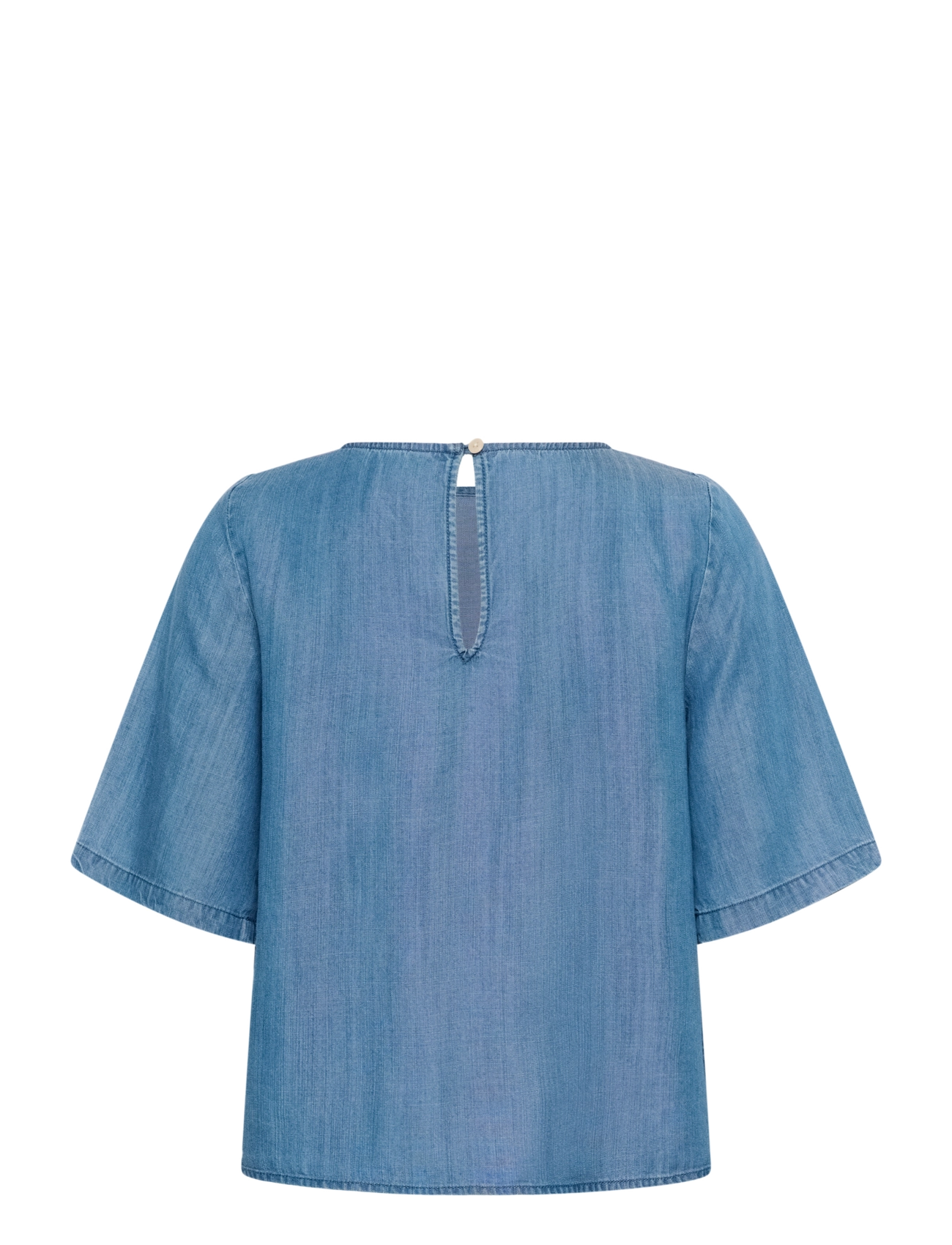 Part Two - MiekePW BL - kurzämlige blusen - medium blue denim - 2