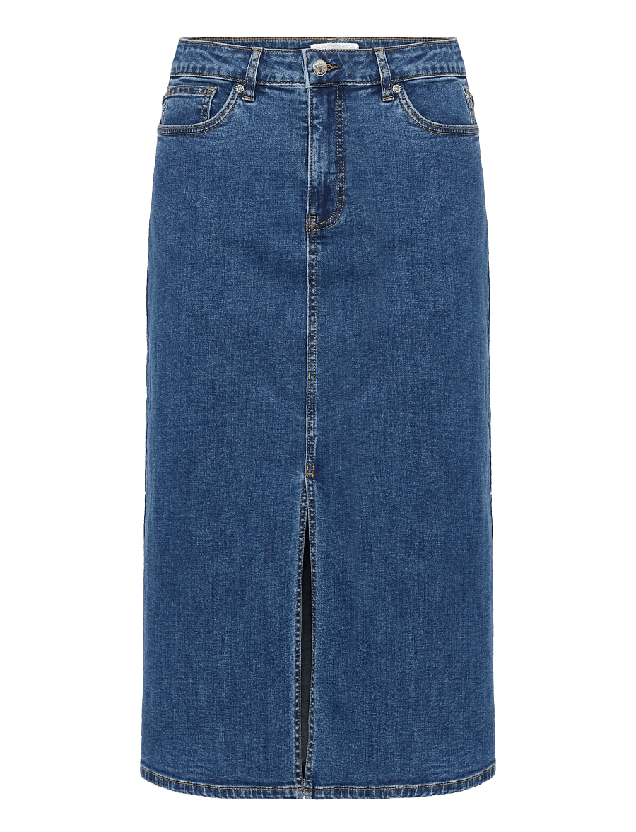 Part Two - DillinPW SK - jeansröcke - medium dark blue denim - 1