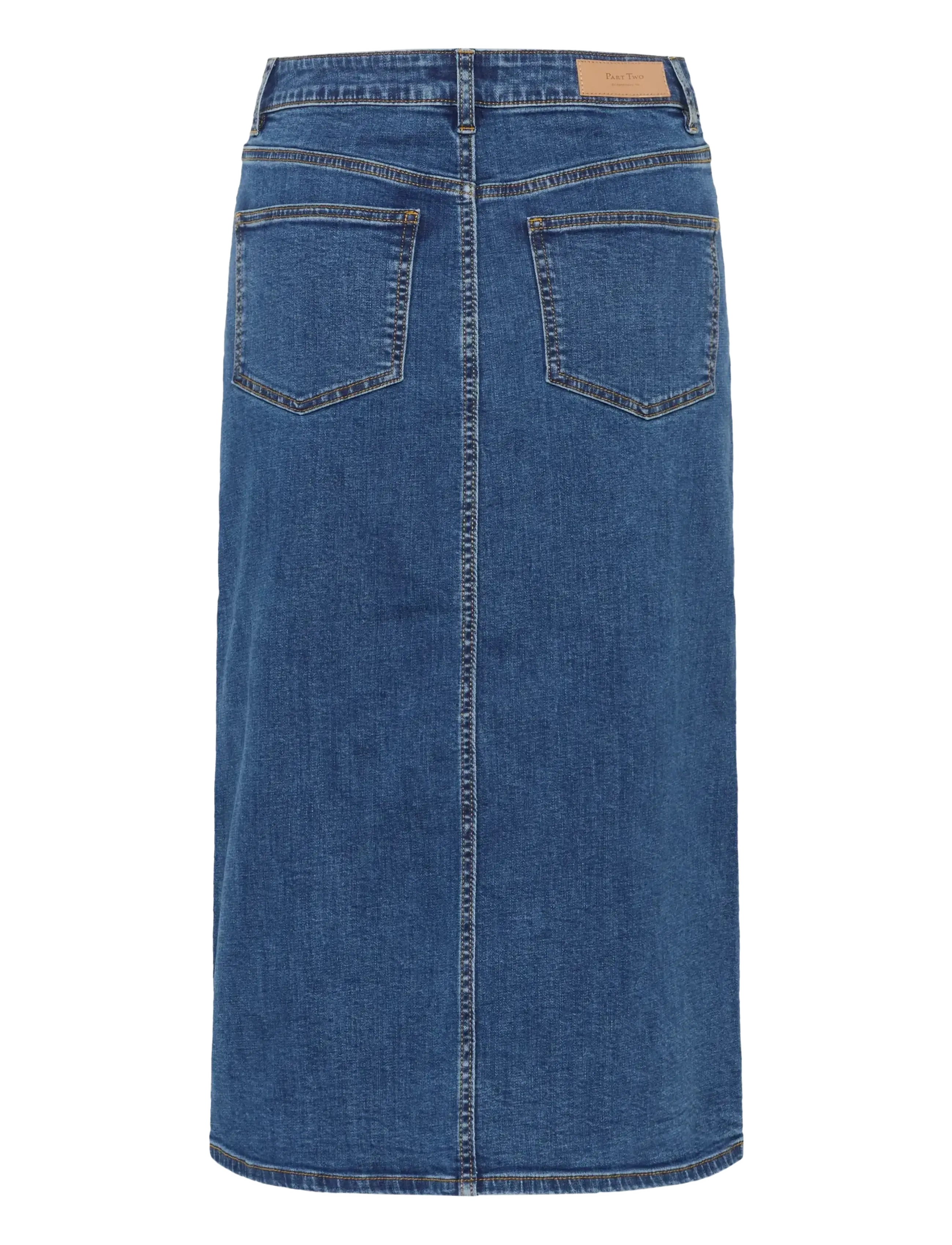 Part Two - DillinPW SK - denimnederdele - medium dark blue denim - 2