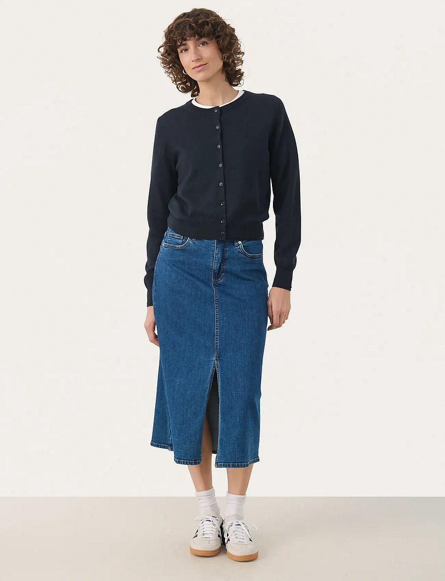 Part Two - DillinPW SK - jeansröcke - medium dark blue denim - 3