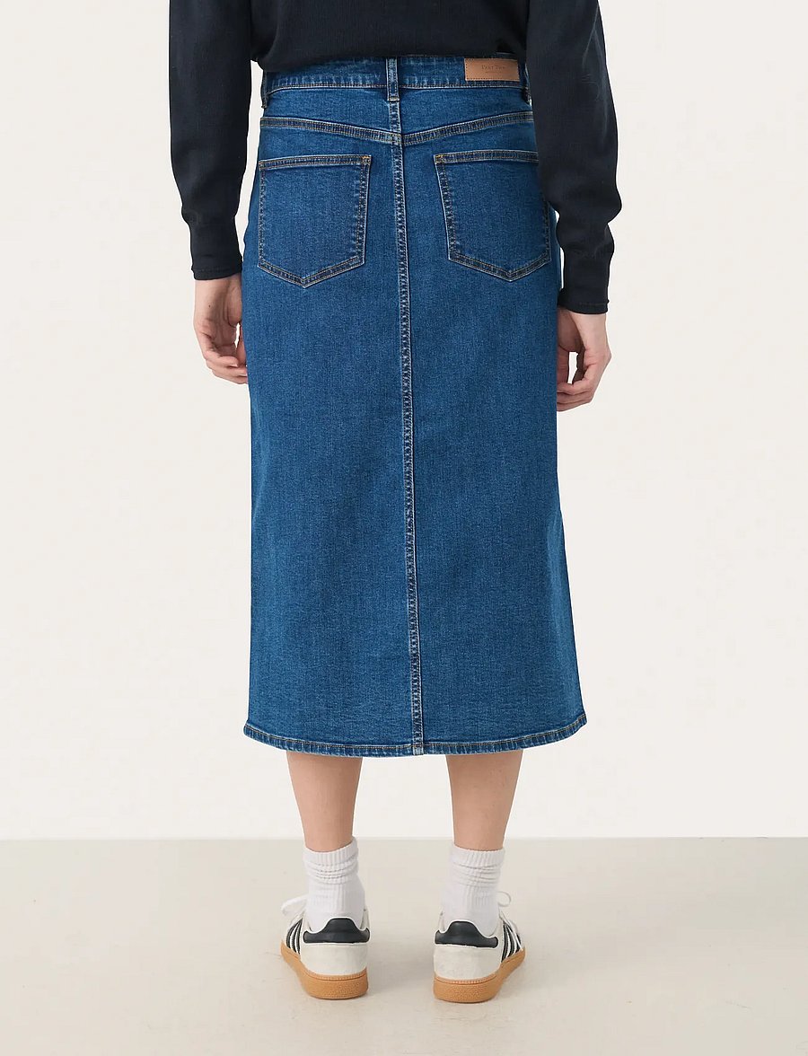 Part Two - DillinPW SK - jeansröcke - medium dark blue denim - 4