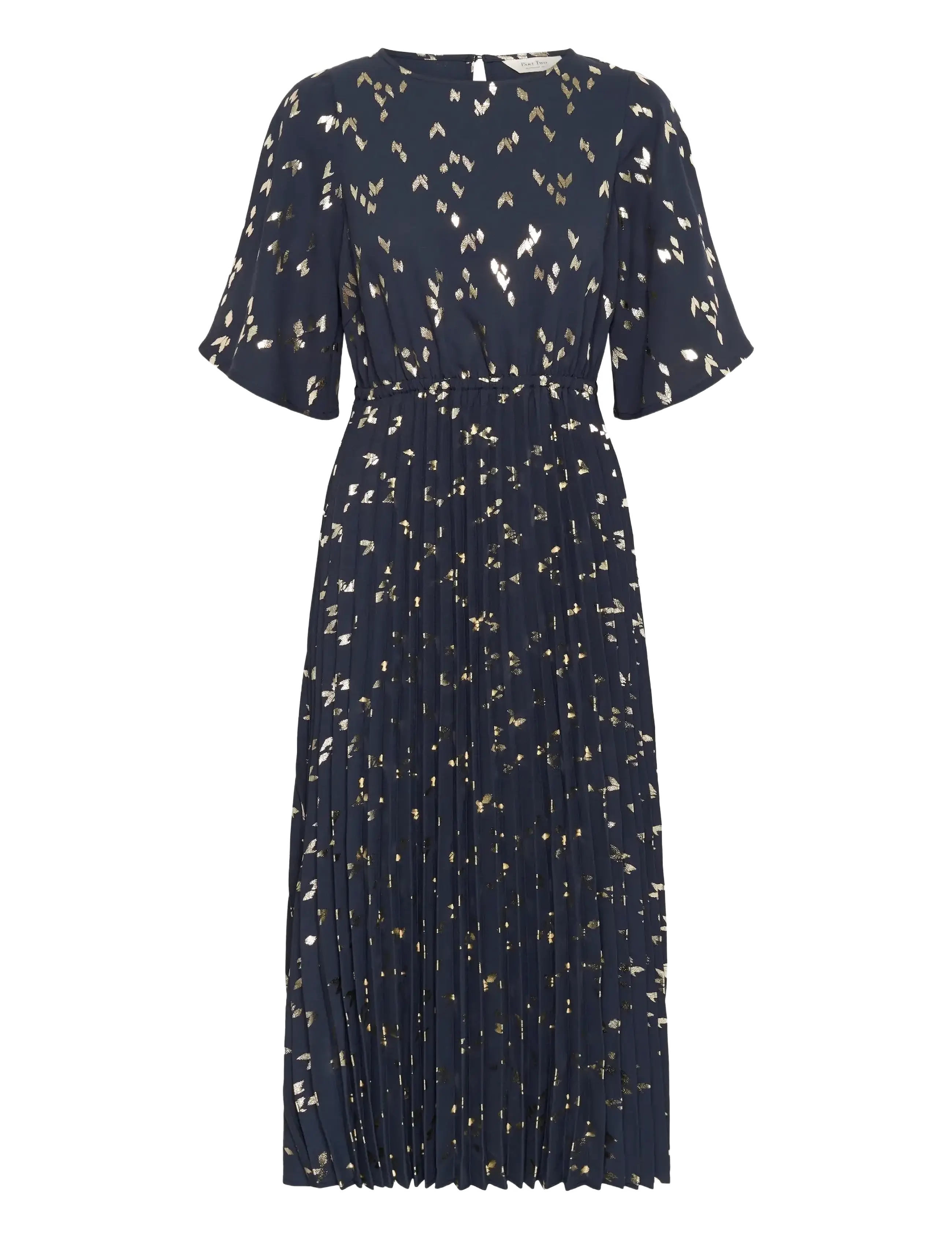SarafinaPW DR - NAVY FOIL PRINT