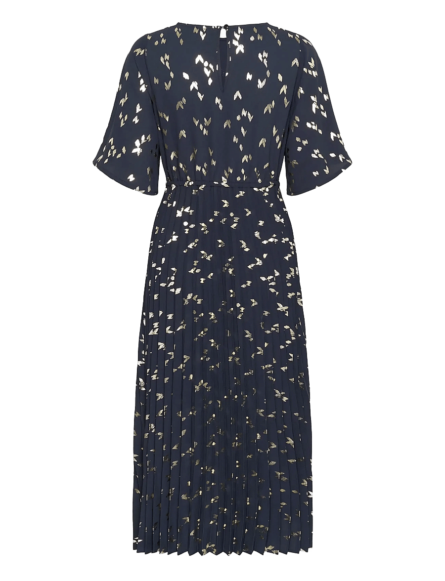 Part Two - SarafinaPW DR - midikleider - navy foil print - 2