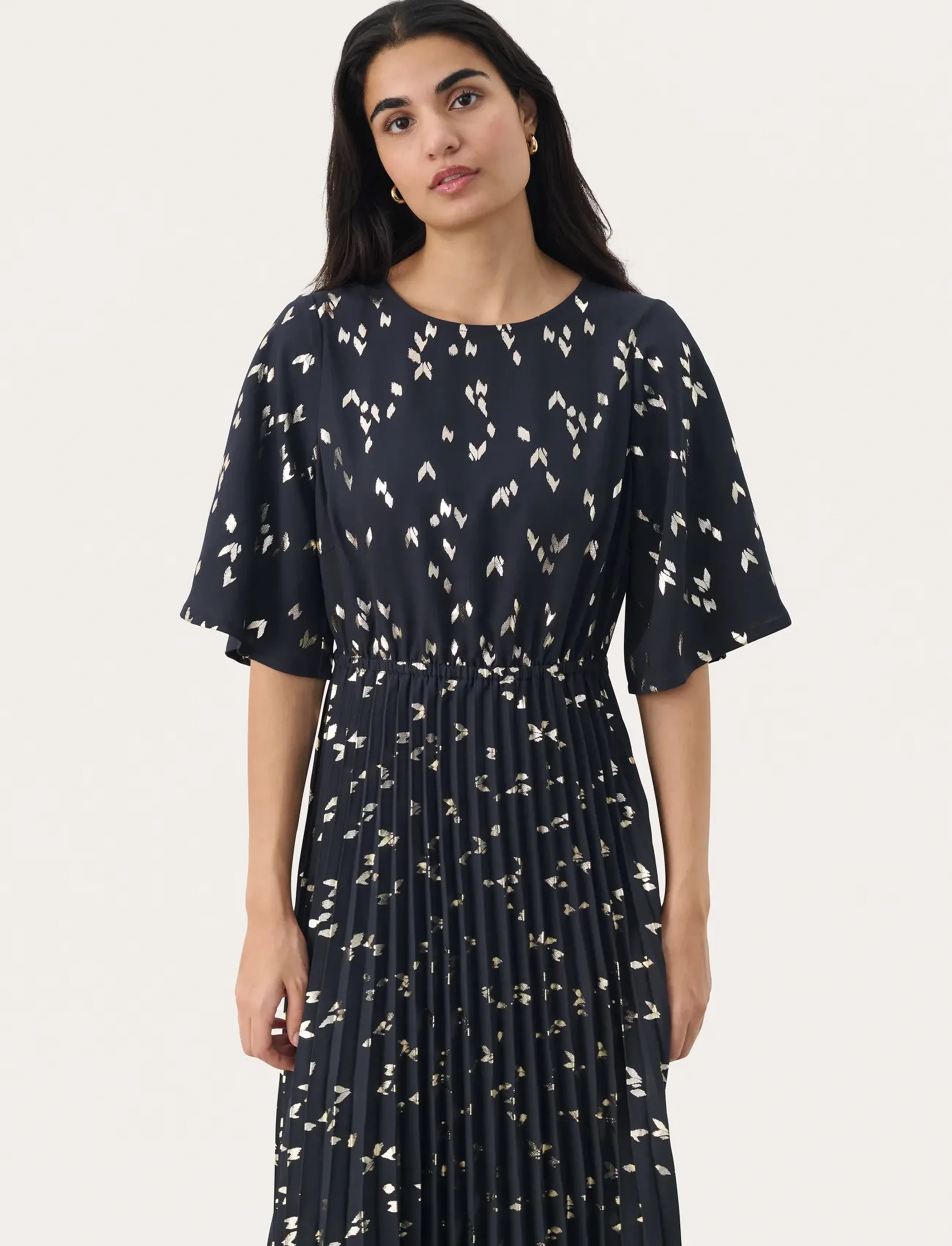 Part Two Sarafinapw Dr, 36, Dresses, Marineblau - Knee-length & Midi, Frauen
