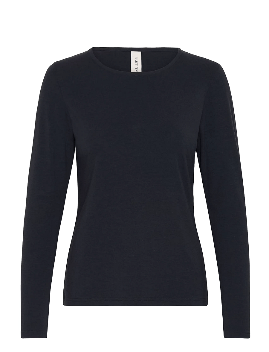 Part Two - NemajasPW Tshirt - pikkade varrukatega topid - dark navy - 1