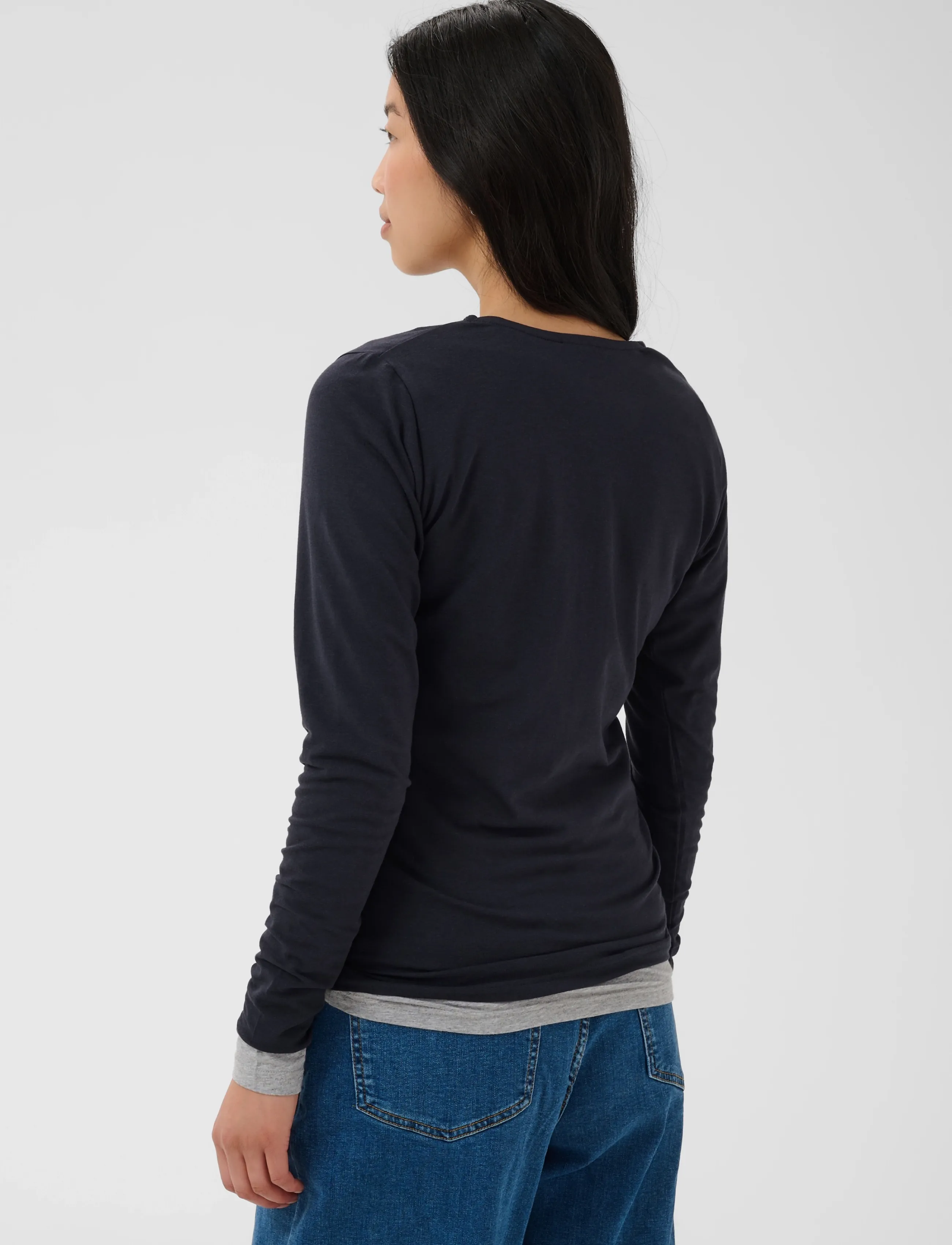 Part Two - NemajasPW Tshirt - pikkade varrukatega topid - dark navy - 4