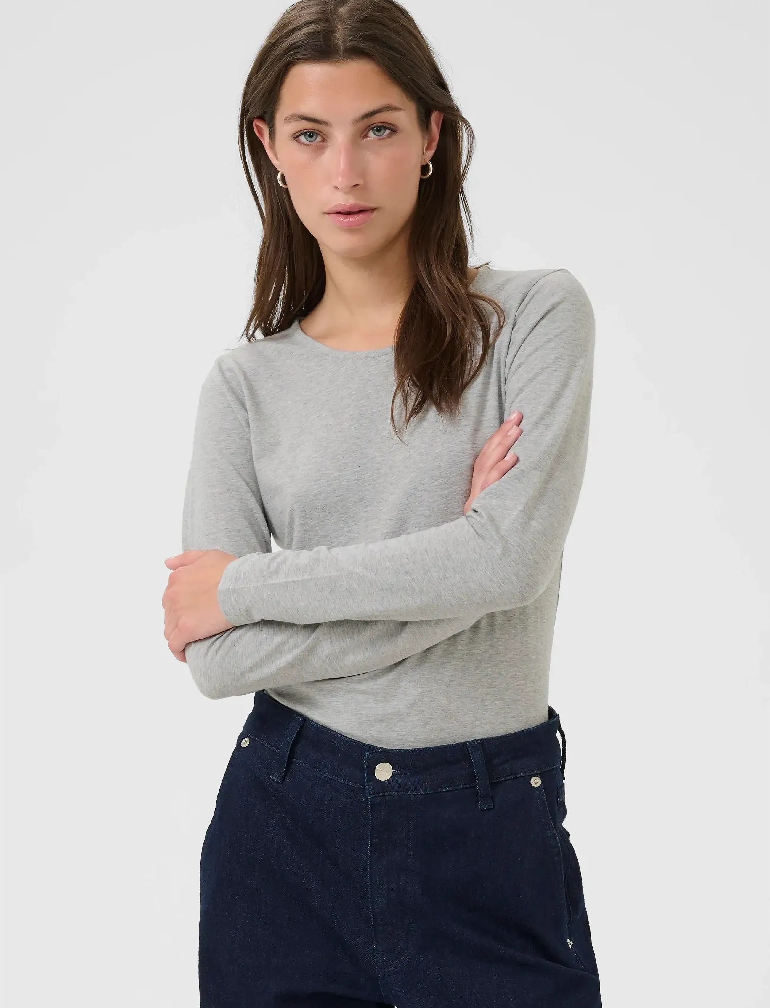 Part Two - NemajasPW Tshirt - medium grey melange - 5