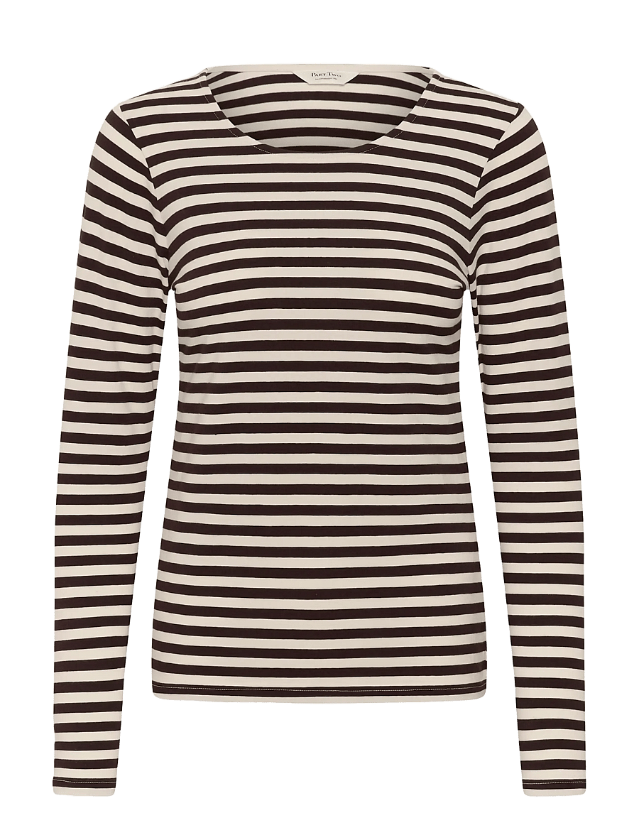 Part Two - NemajasPW Tshirt - langärmlige tops - mole stripe - 1