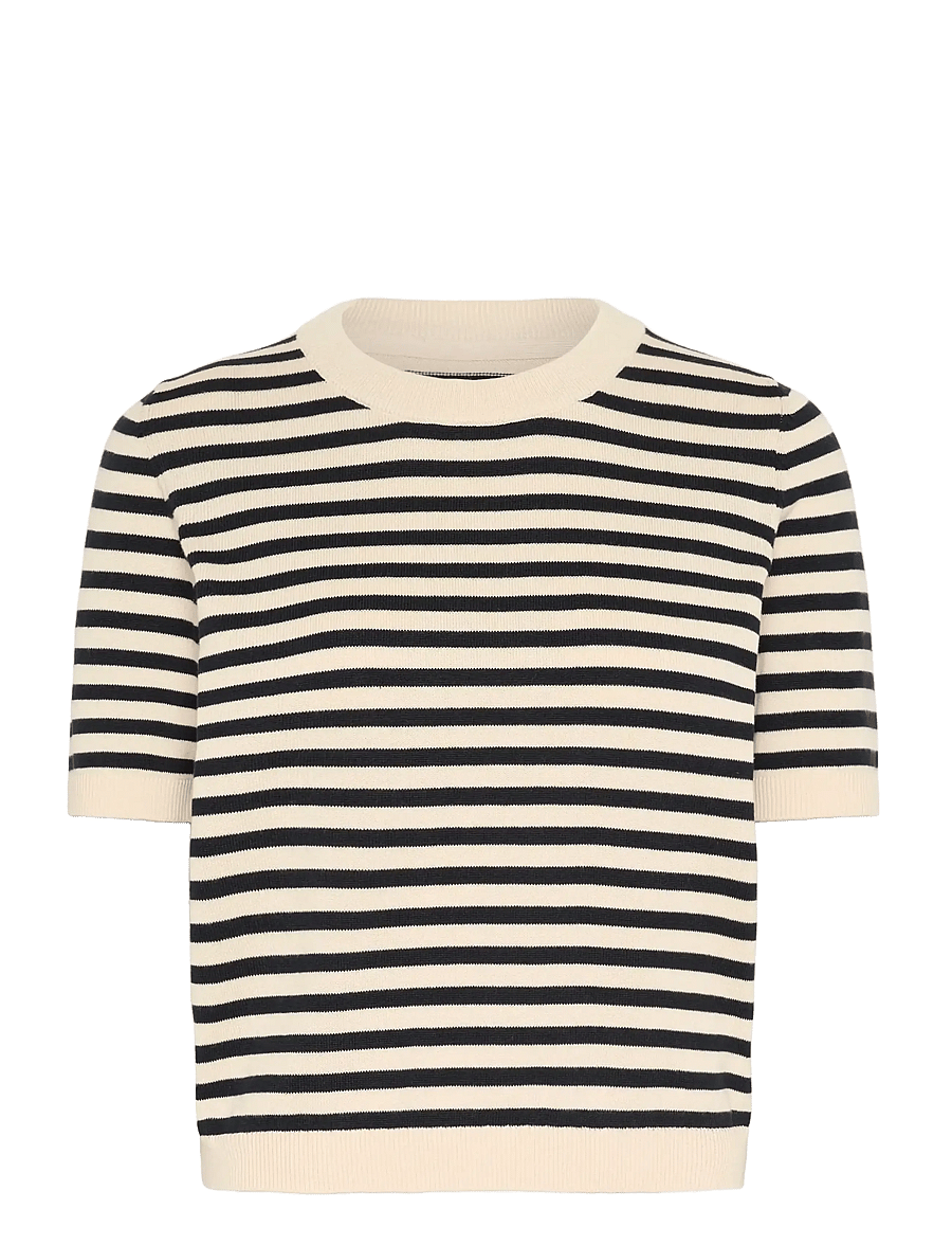 Part Two - GertianaPW PU - striktrøjer - dark navy stripe - 1