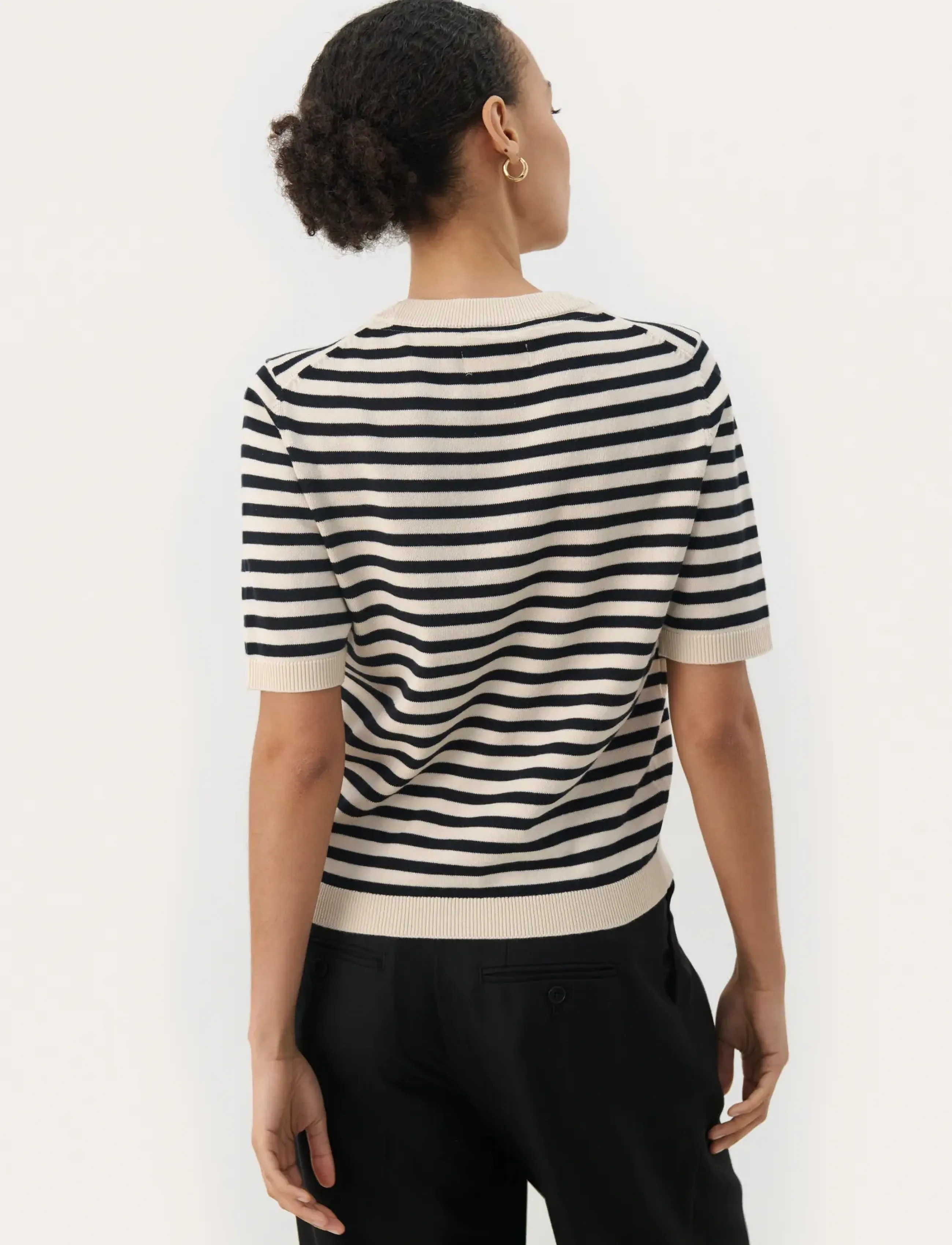 Part Two - GertianaPW PU - laveste priser - dark navy stripe - 4