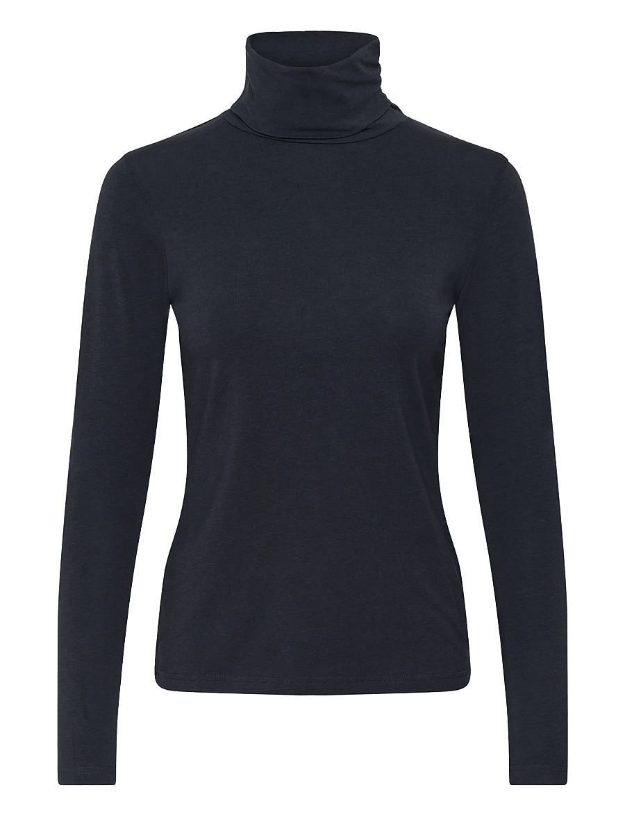 Part Two - EfinasPW Tshirt - rullekraver - dark navy - 1