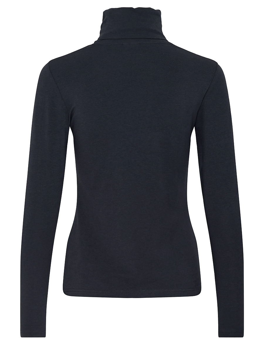 Part Two - EfinasPW Tshirt - rullekraver - dark navy - 2