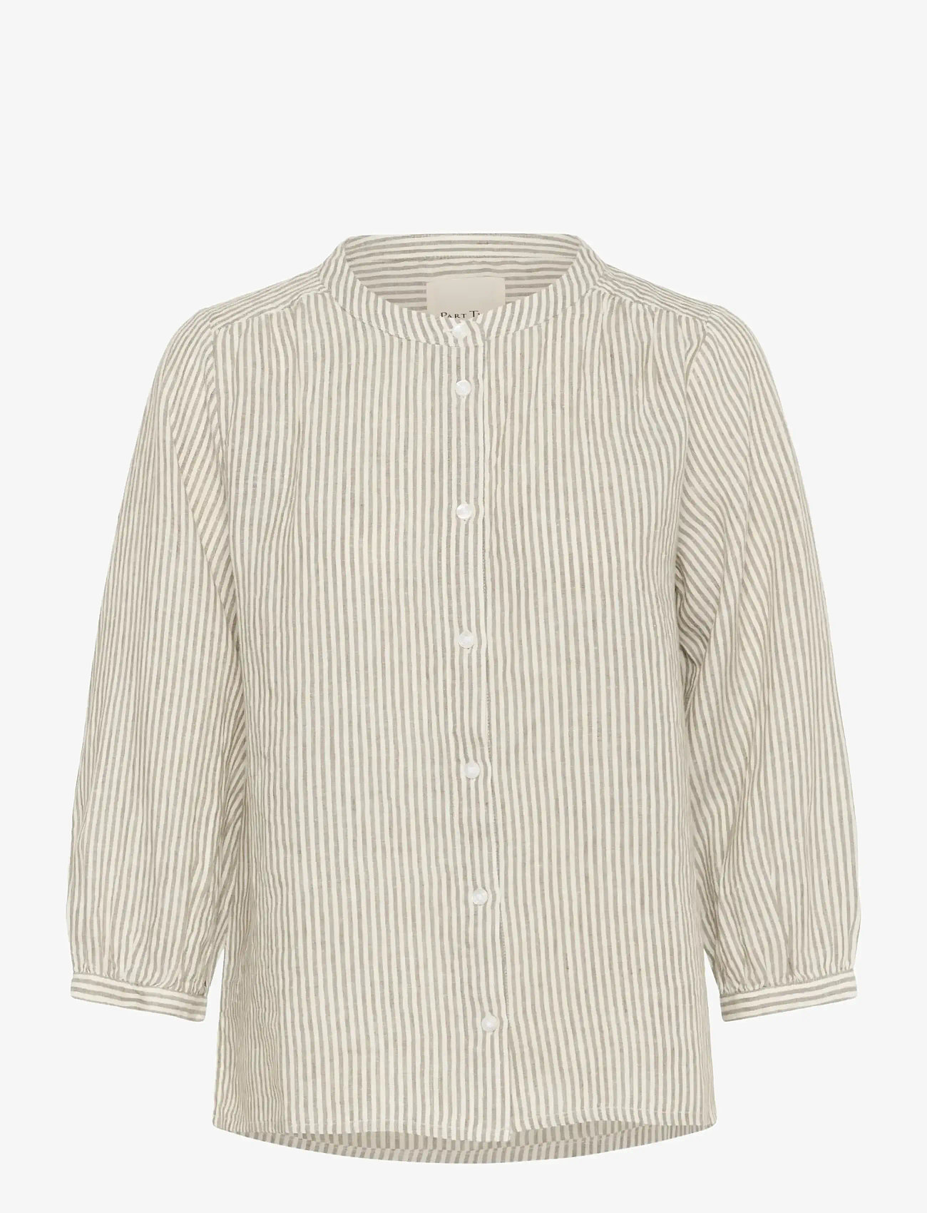 Part Two - PersillesPW SH - linen shirts - vetiver stripe - 1