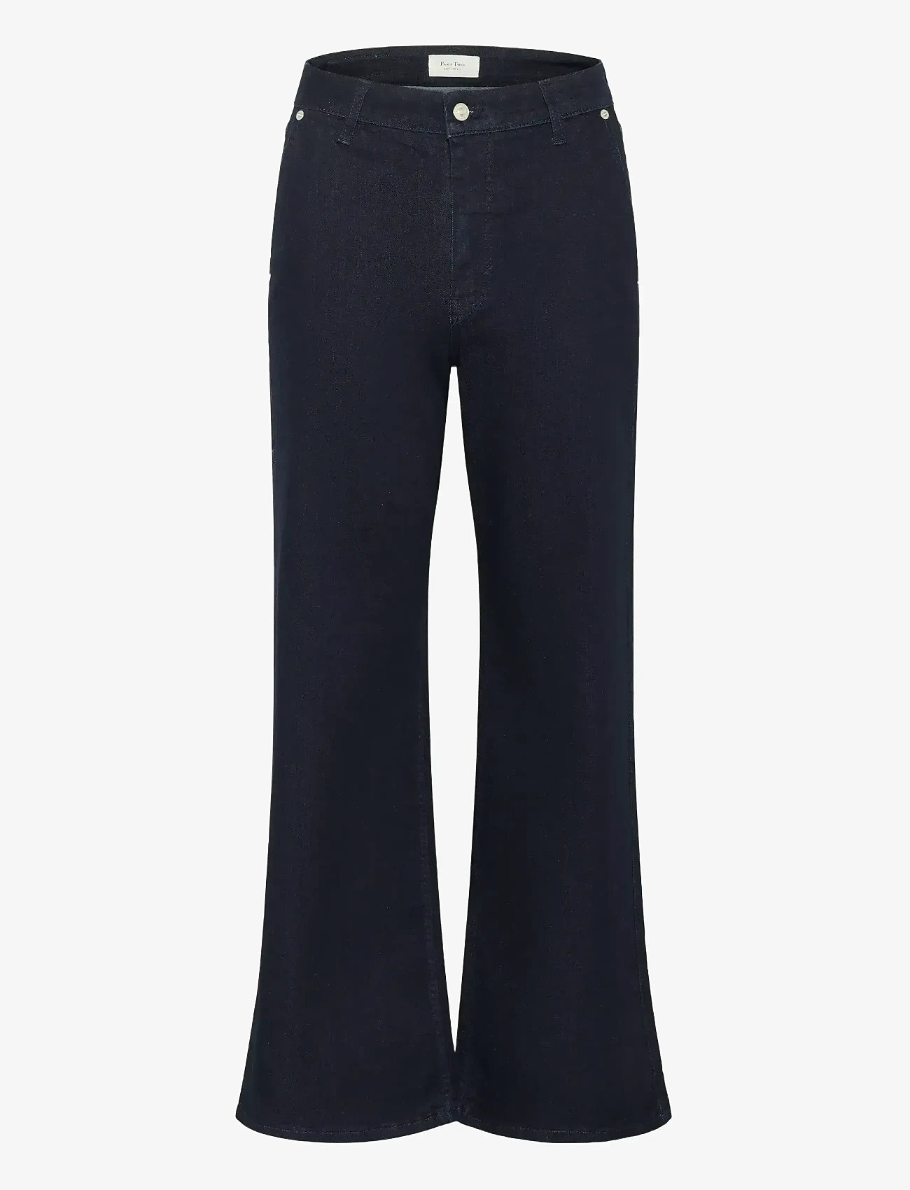 Part Two - SafinaPW JE - hosen mit weitem bein - rinse blue denim - 1