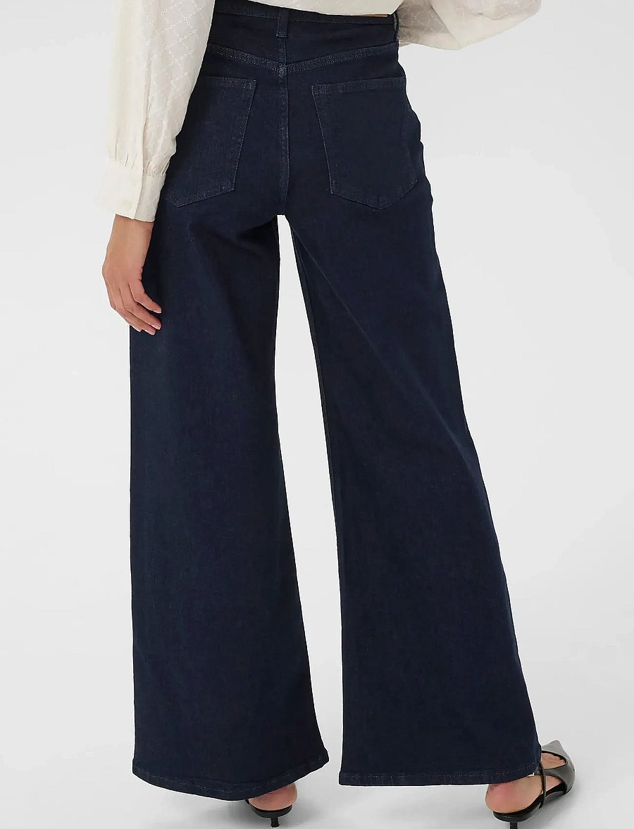 Part Two - SafinaPW JE - hosen mit weitem bein - rinse blue denim - 4
