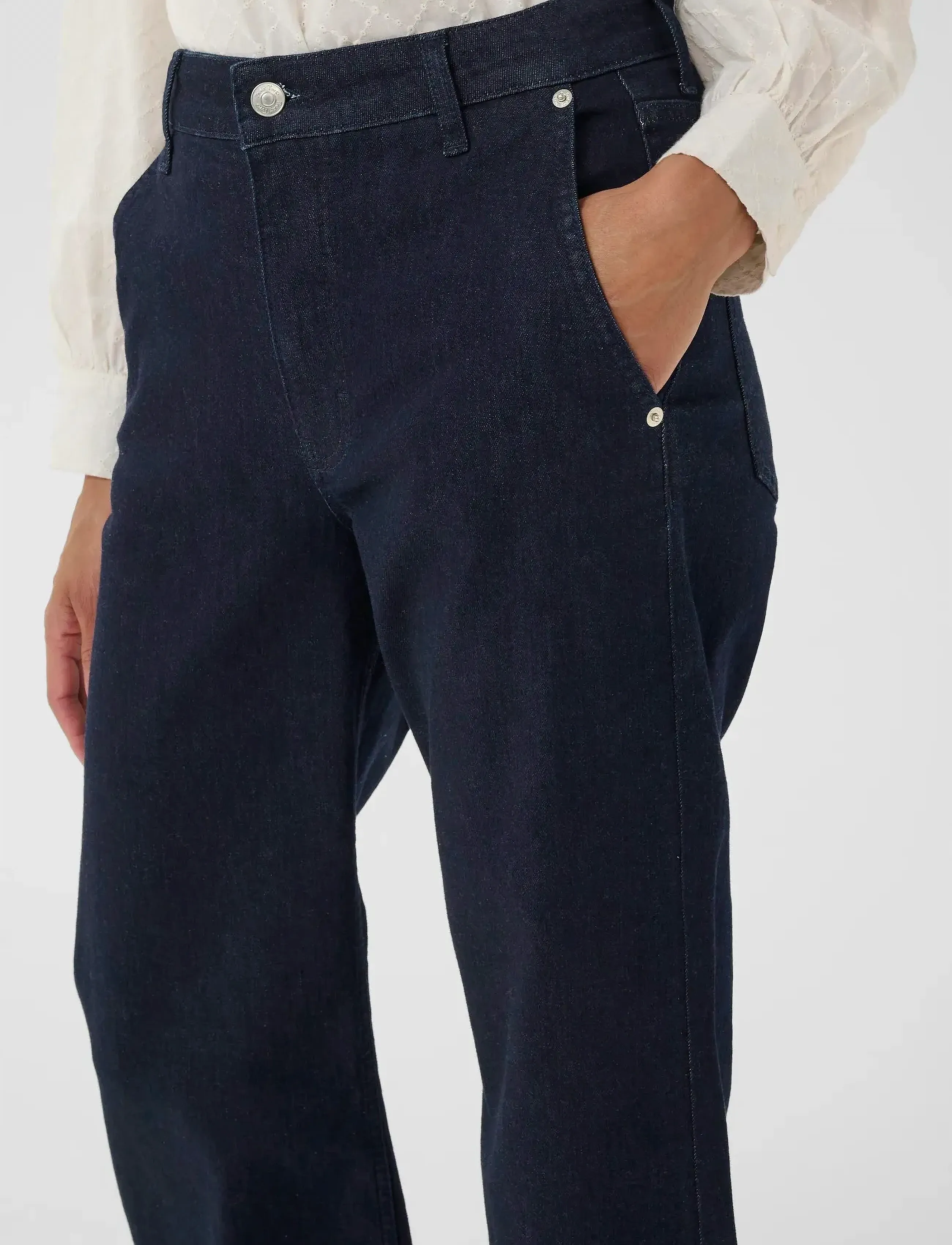 Part Two - SafinaPW JE - leveälahkeiset farkut - rinse blue denim - 5