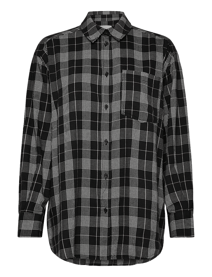 Part Two - SameaPW SH - long-sleeved shirts - black check - 1