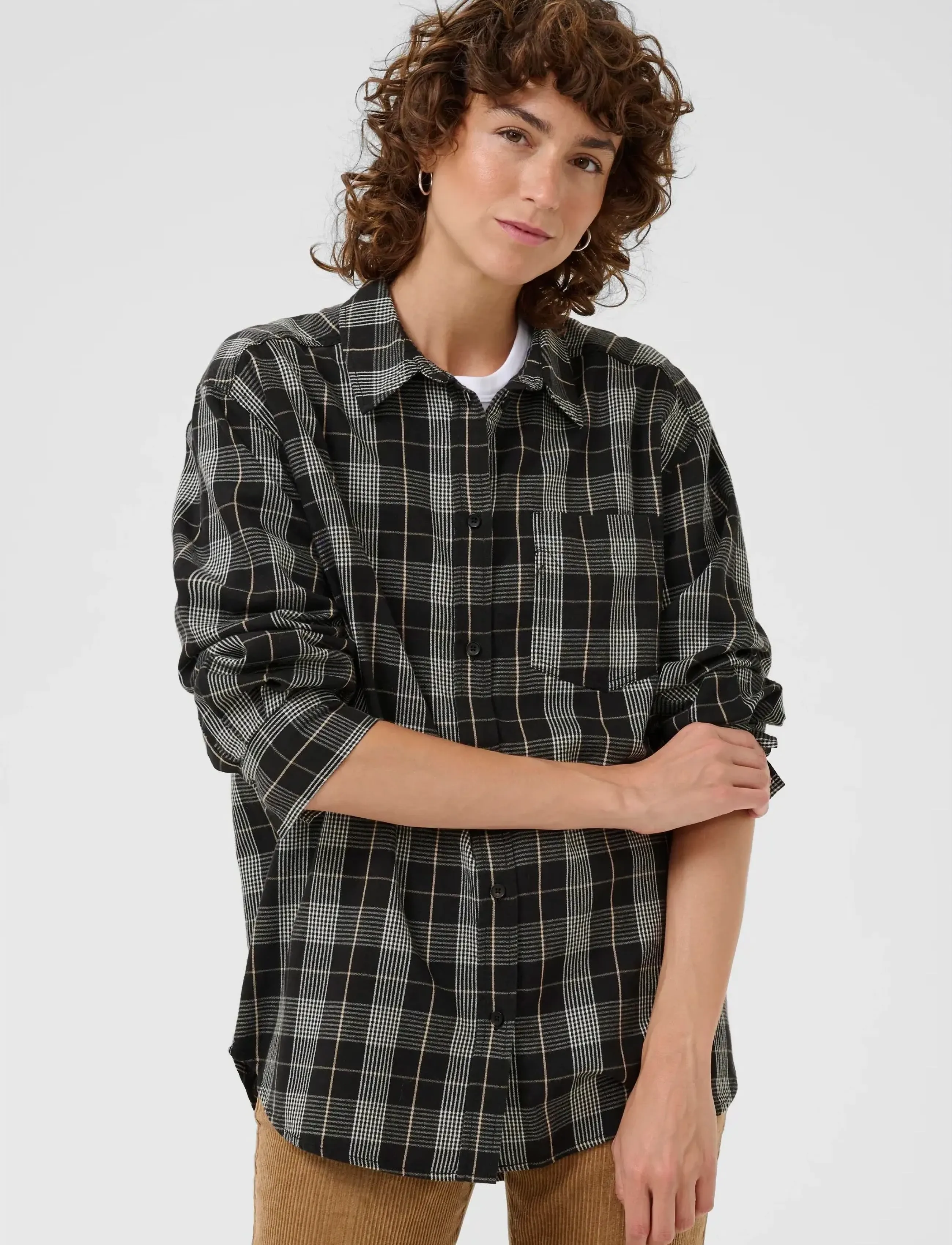 Part Two - SameaPW SH - long-sleeved shirts - black check - 0