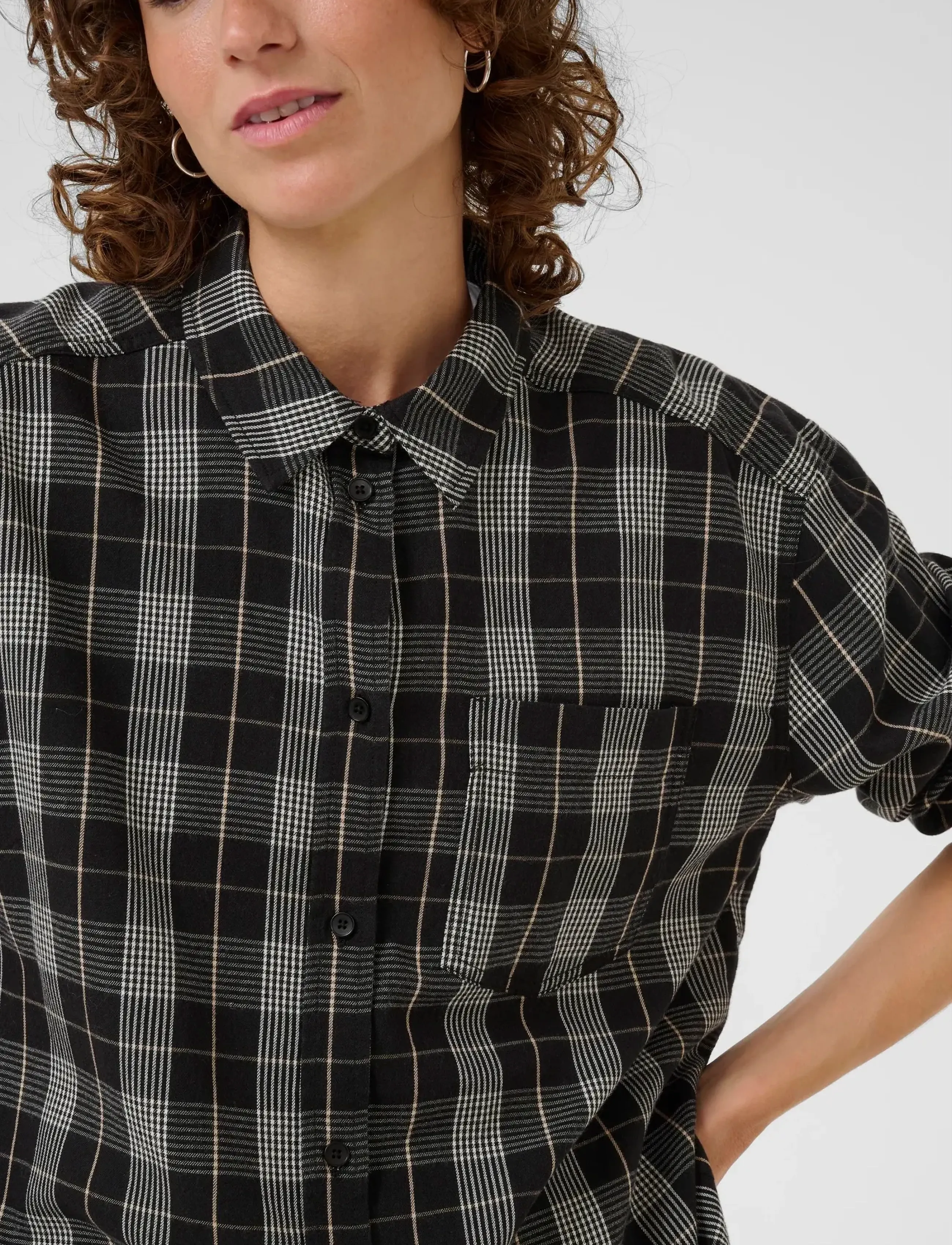 Part Two - SameaPW SH - long-sleeved shirts - black check - 5