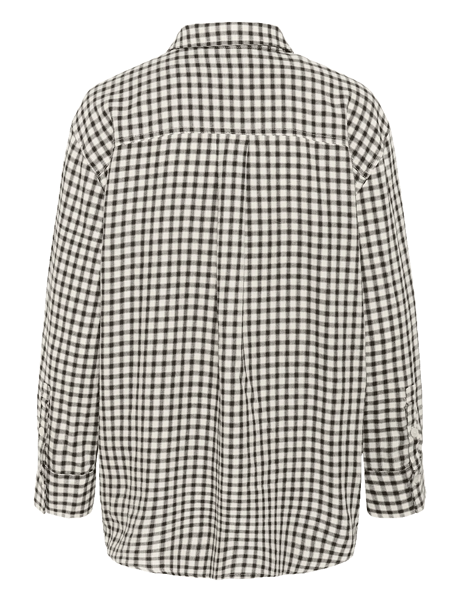 Part Two - SameaPW SH - pikkade varrukatega särgid - dark navy mini check - 2