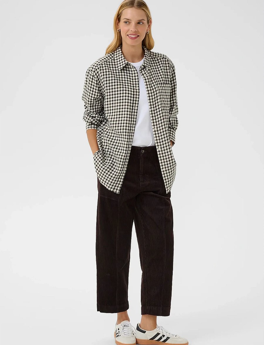 Part Two - SameaPW SH - pikkade varrukatega särgid - dark navy mini check - 3