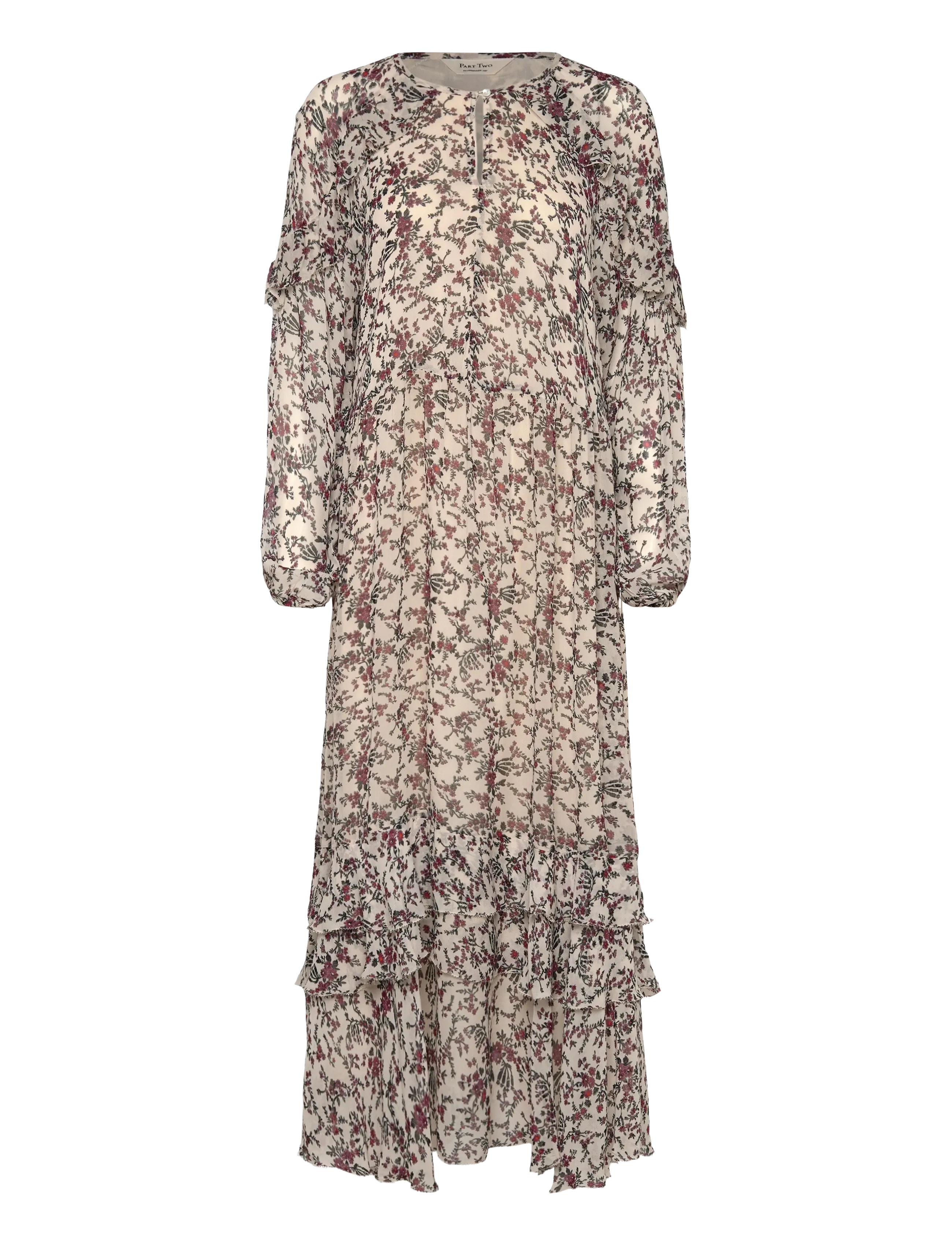 Part Two SammiPW DR - Kjoler - WHITECAP GRAY FLOWER BOUQUET / beige