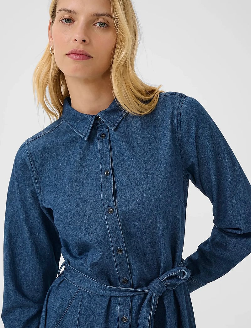 Part Two - EsilyasPW DR - skjortklänningar - medium dark blue denim - 0