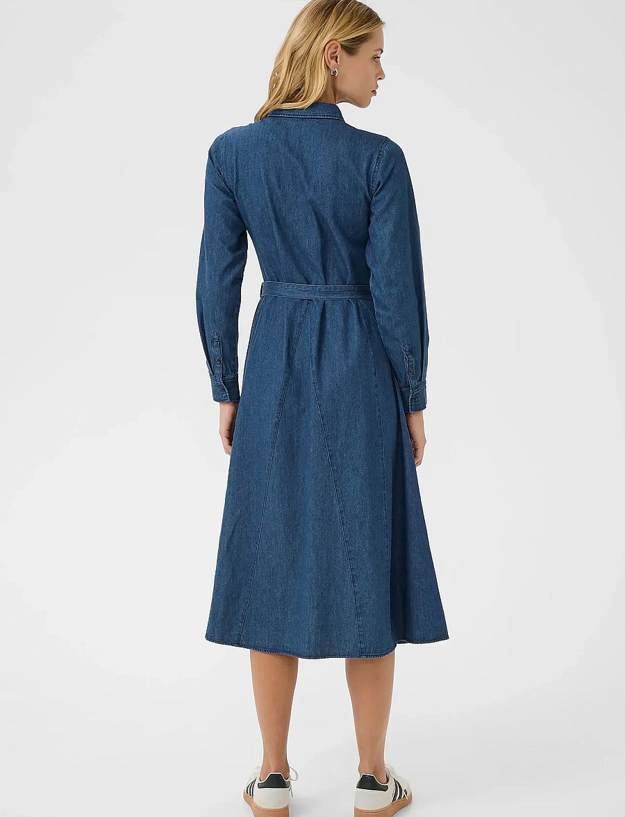 Part Two - EsilyasPW DR - robes chemises - medium dark blue denim - 3