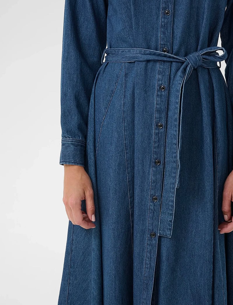 Part Two - EsilyasPW DR - skjortklänningar - medium dark blue denim - 4