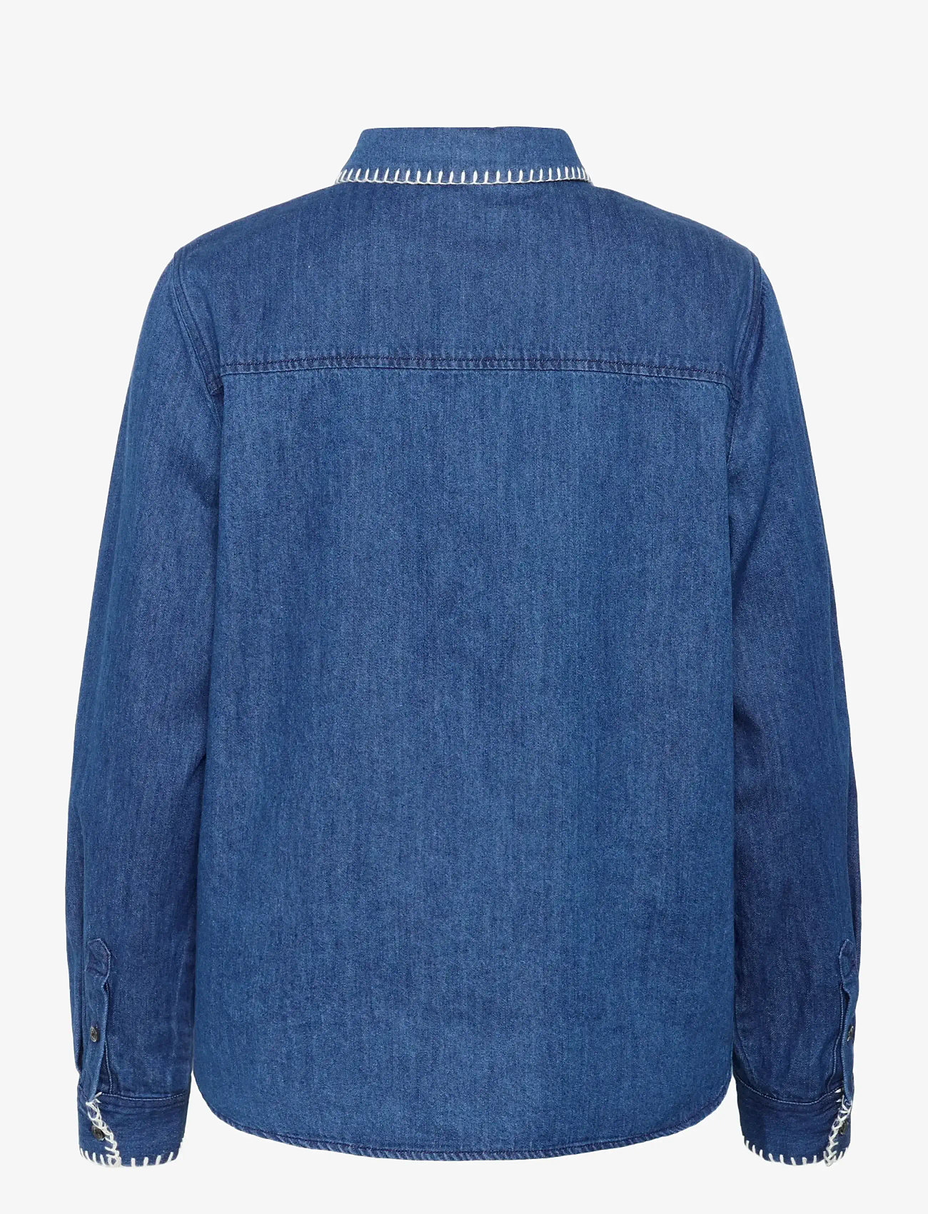 Part Two - SarafiaPW SH - jeansskjortor - medium blue stich - 2