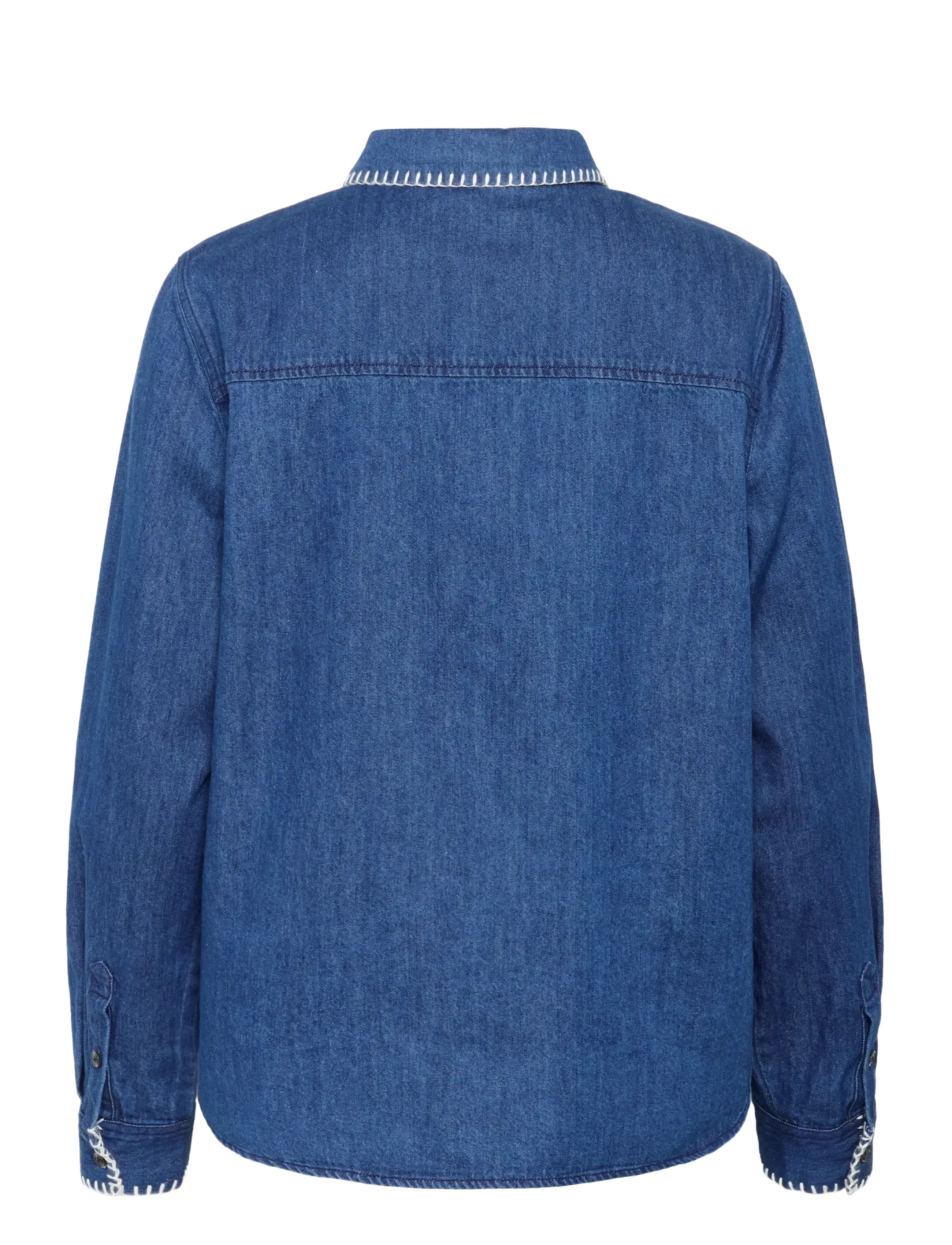 Part Two - SarafiaPW SH - chemises en jeans - medium blue stich - 2
