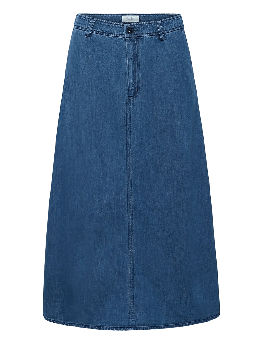 Part Two - SaramariePW SK - jeansröcke - medium dark blue denim - 1