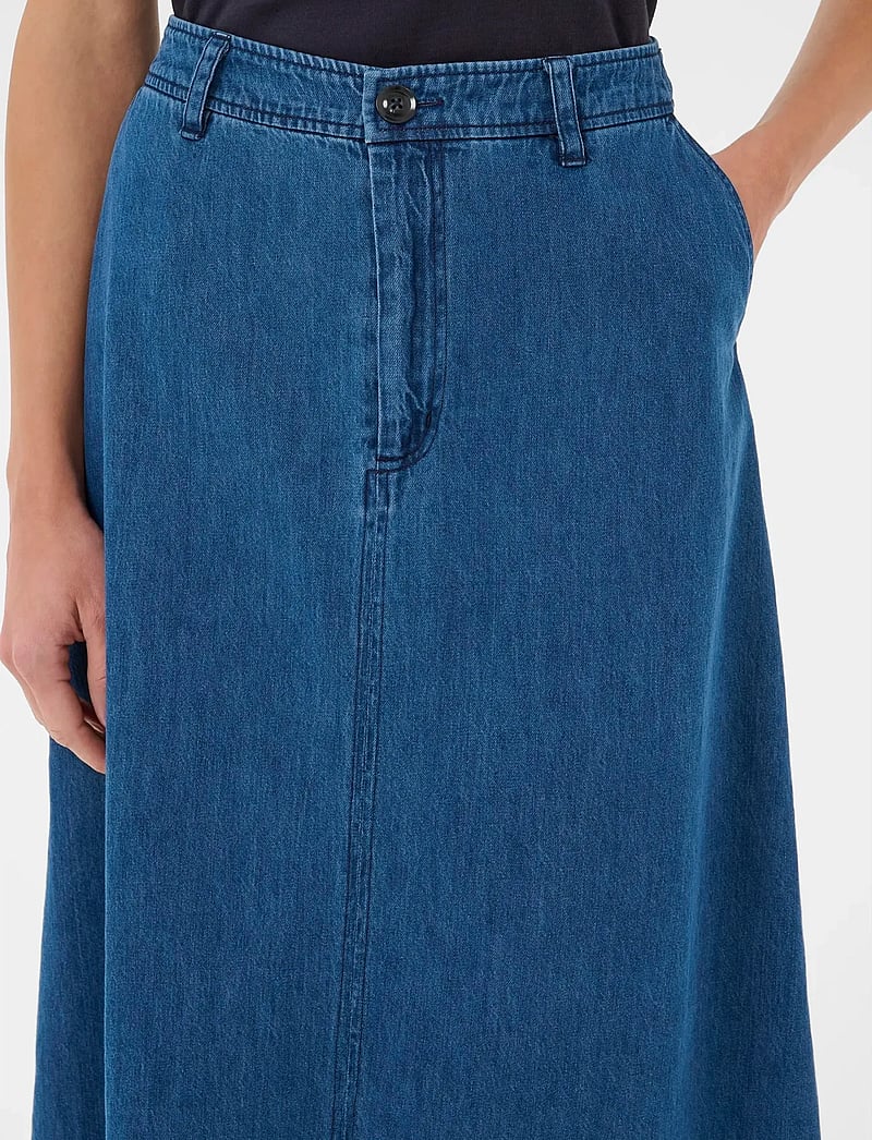 Part Two - SaramariePW SK - jeanskjolar - medium dark blue denim - 5