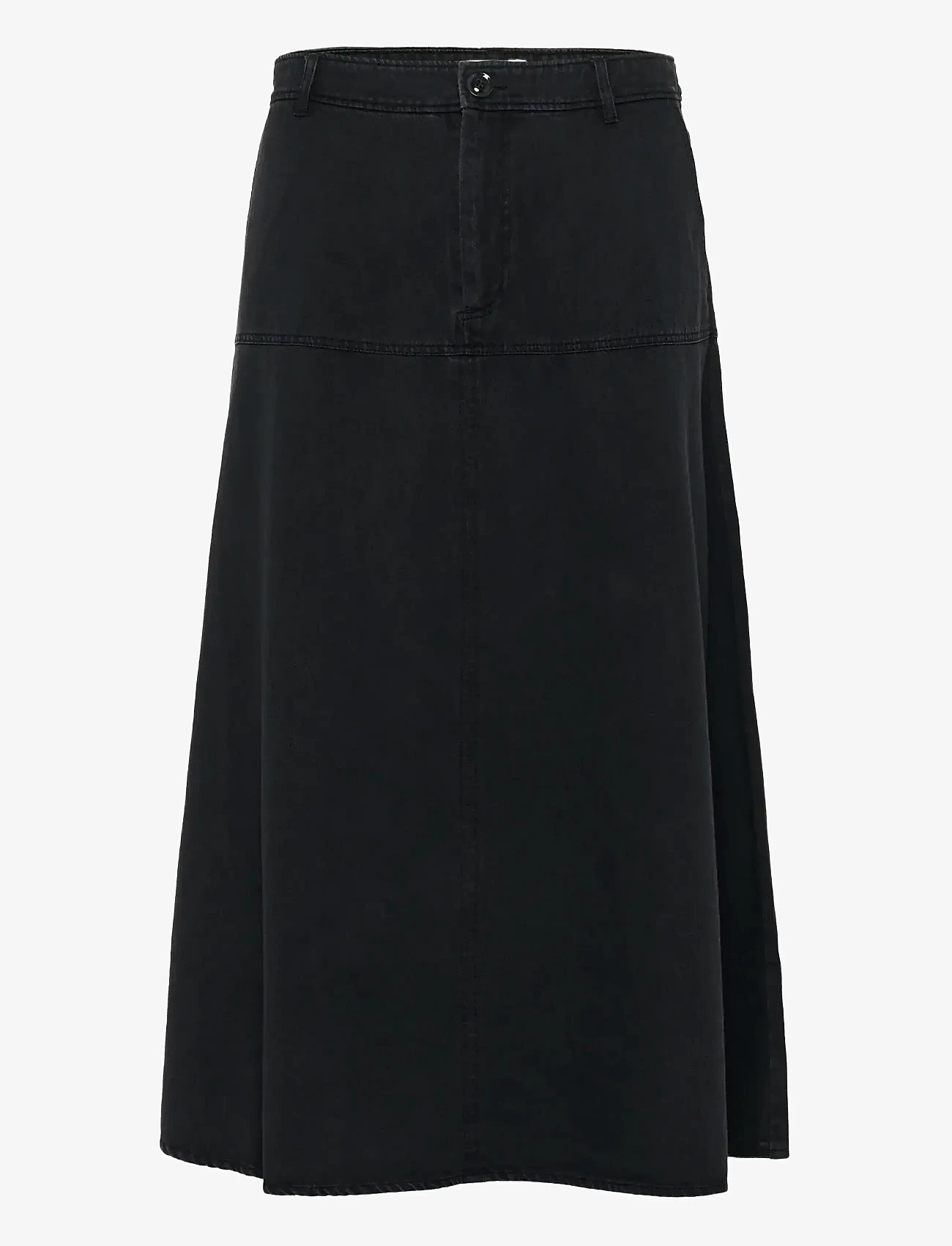 Part Two - SaramariePW SK - denimnederdele - washed black denim - 1