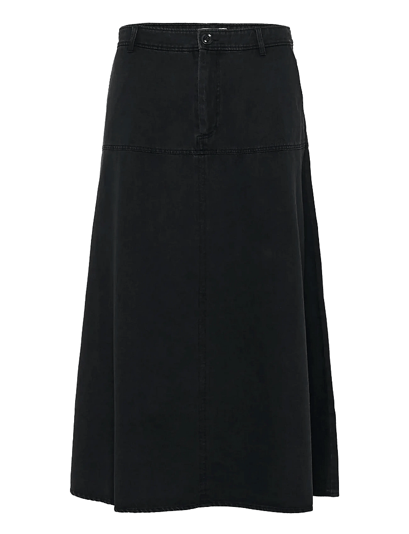 Part Two - SaramariePW SK - jeanskjolar - washed black denim - 1