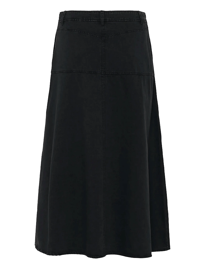 Part Two - SaramariePW SK - jeanskjolar - washed black denim - 2