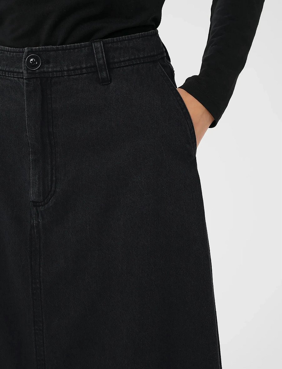 Part Two - SaramariePW SK - jeansröcke - washed black denim - 3
