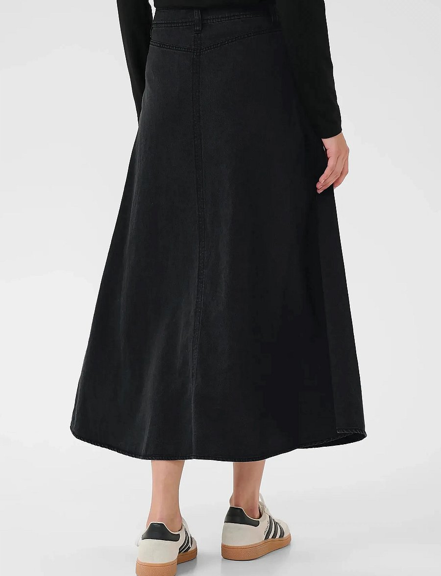 Part Two - SaramariePW SK - jeansröcke - washed black denim - 5