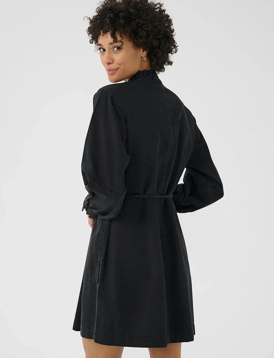 Part Two - SarinePW DR - jeanskleider - washed black denim - 3